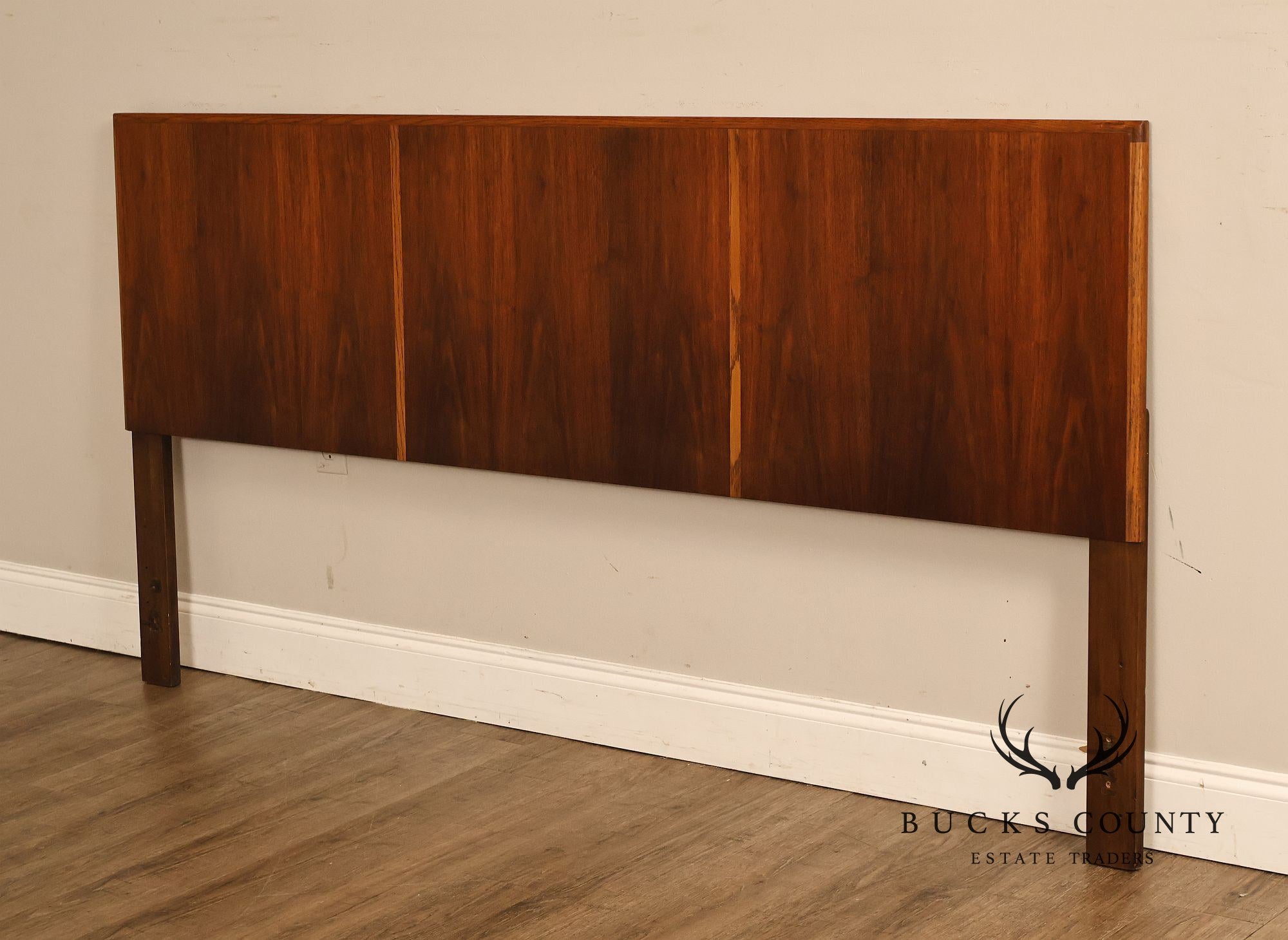 Lane Mid-Century Modern Walnut King Headboard