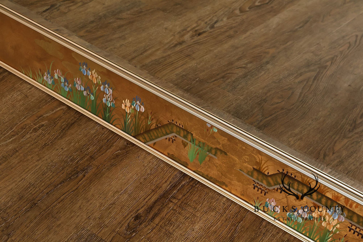 LaBarge Chinoiserie Eglomise Wall Mirror