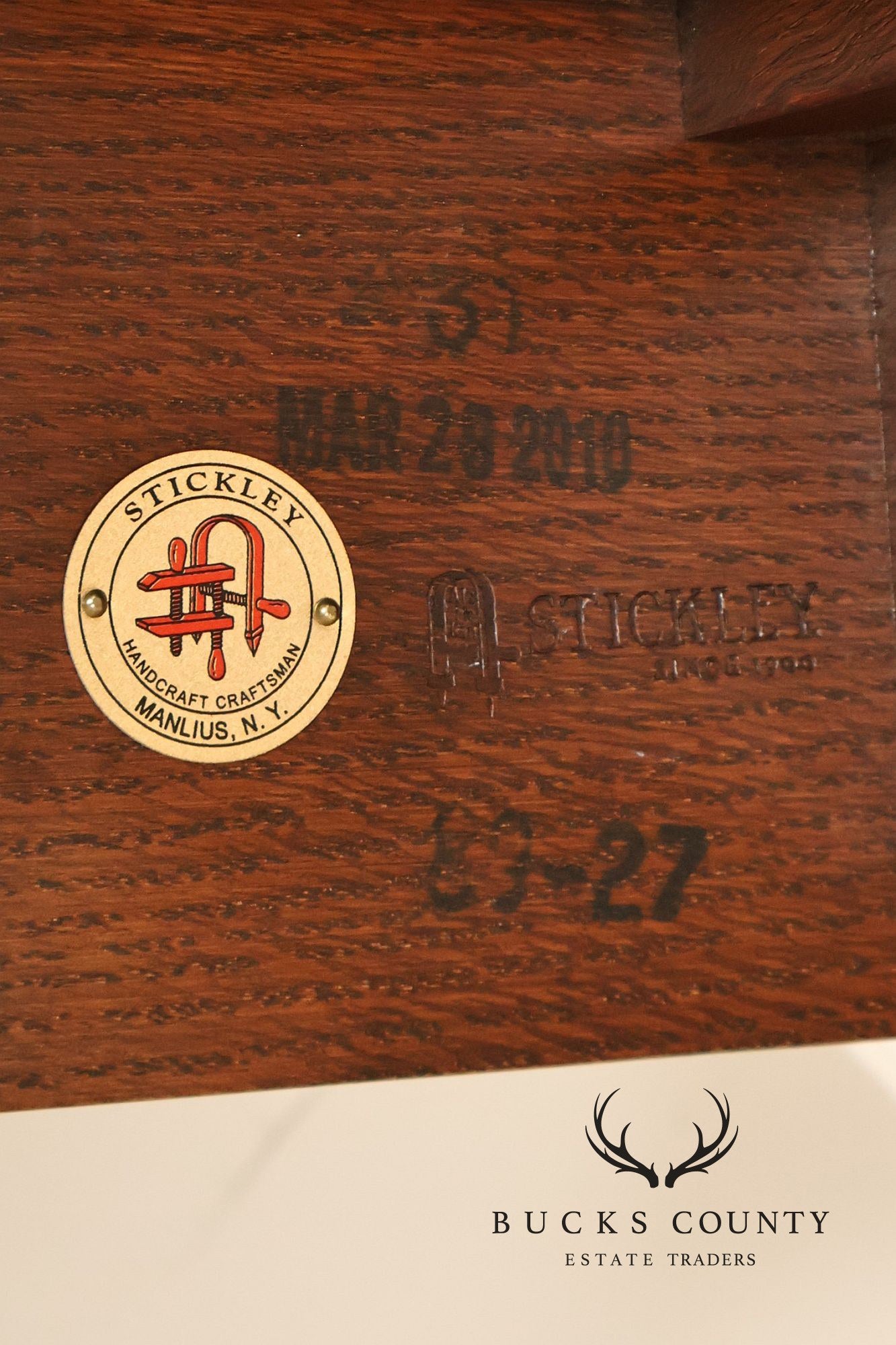 Stickley Mission Collection Oak Pedestal