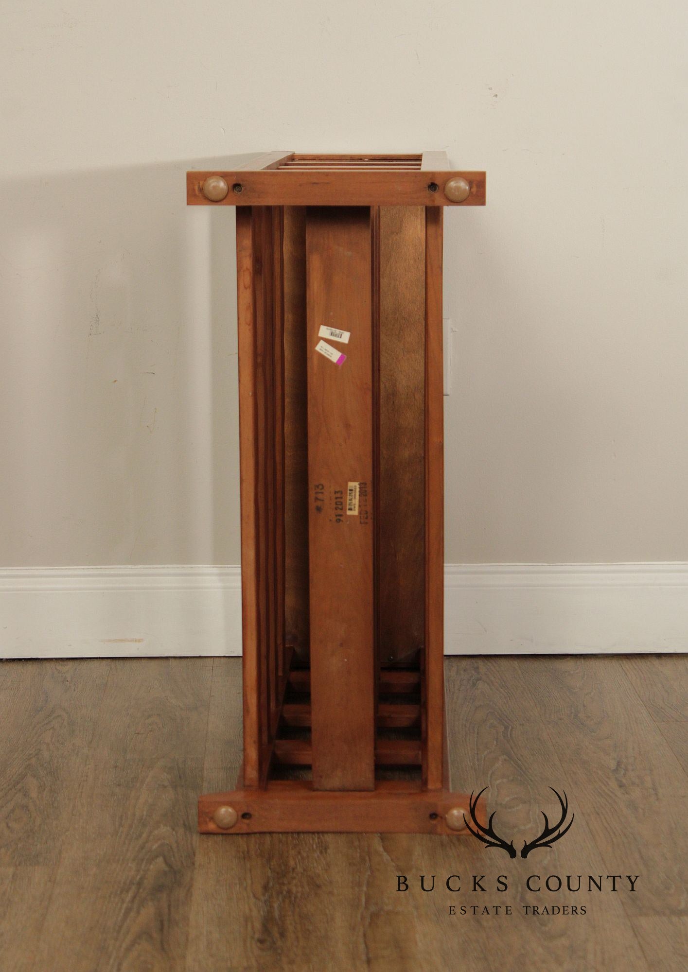 Stickley Mission Collection Cherry Wine Rack With Removable Serving Tray