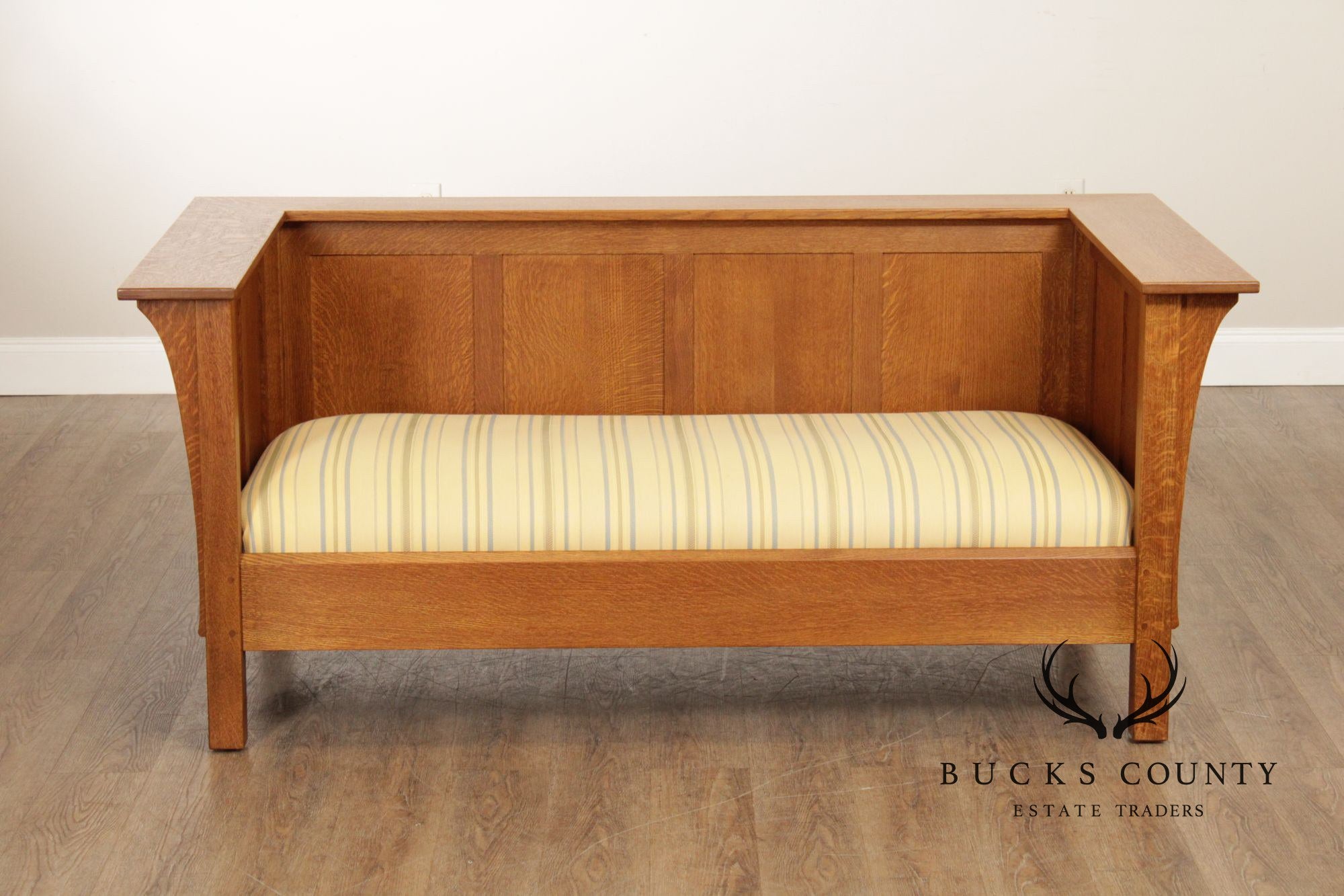 Stickley Mission Collection Oak Prairie Loveseat Sofa