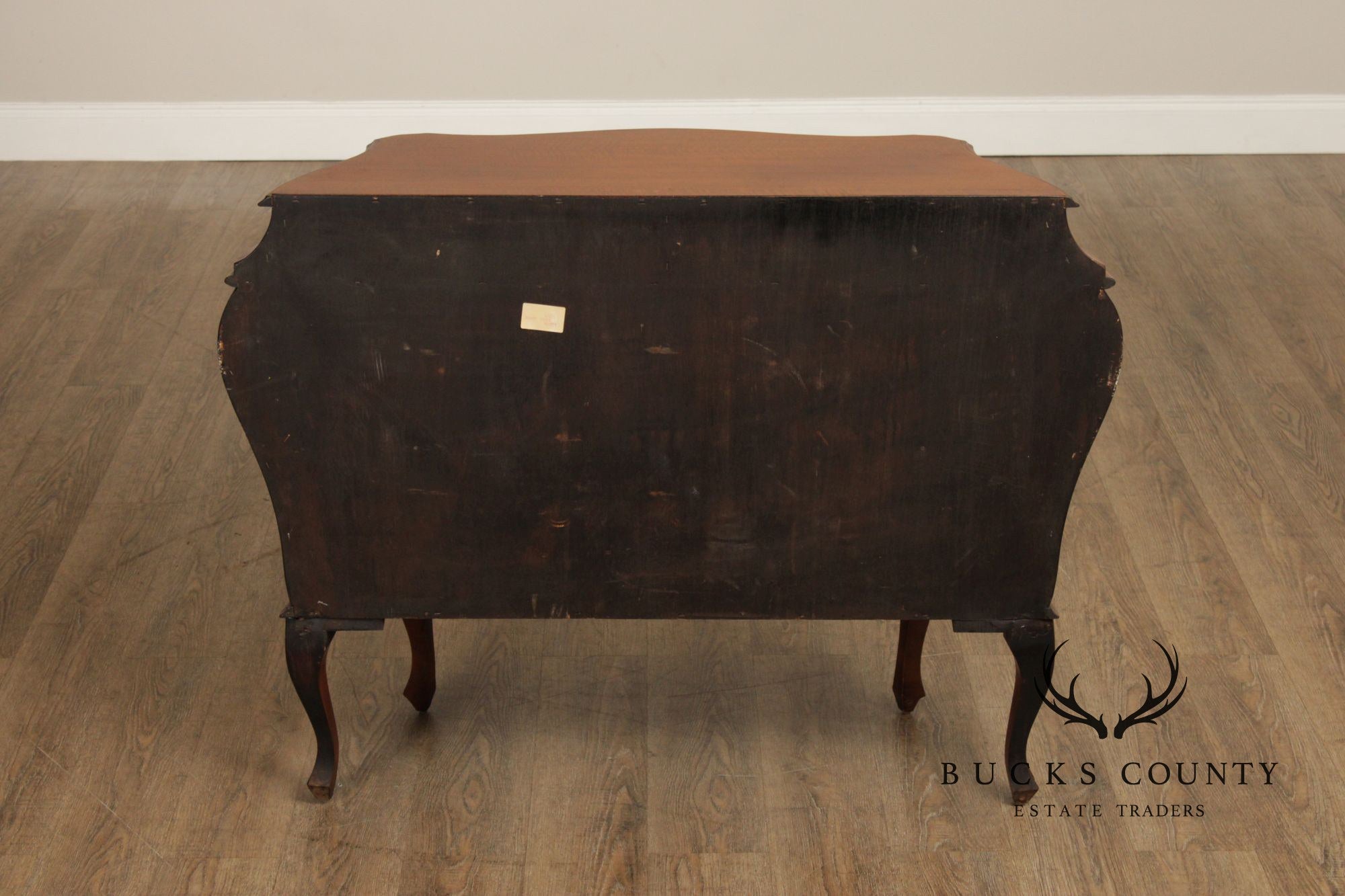 Vintage Italian Walnut Bombe Chest
