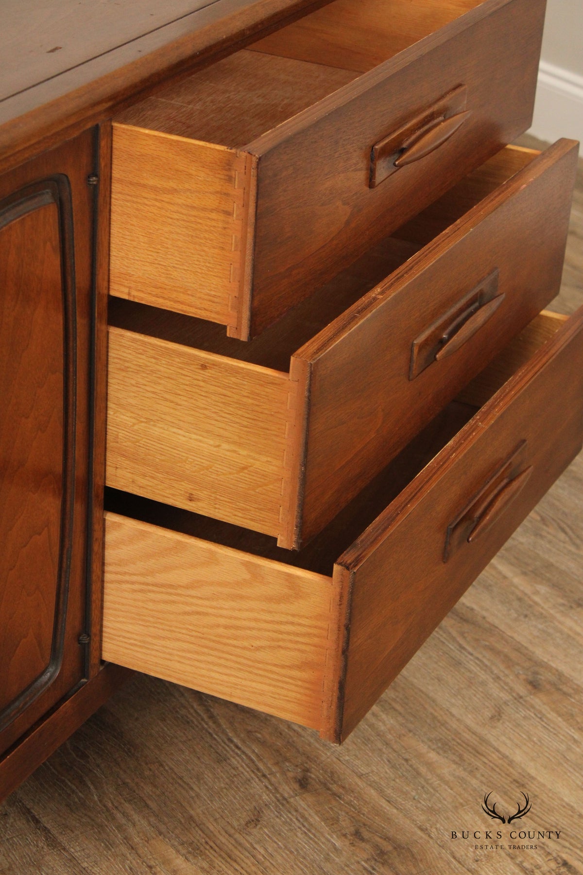 Broyhill 'Emphasis' Mid Century Modern Walnut Low Chest