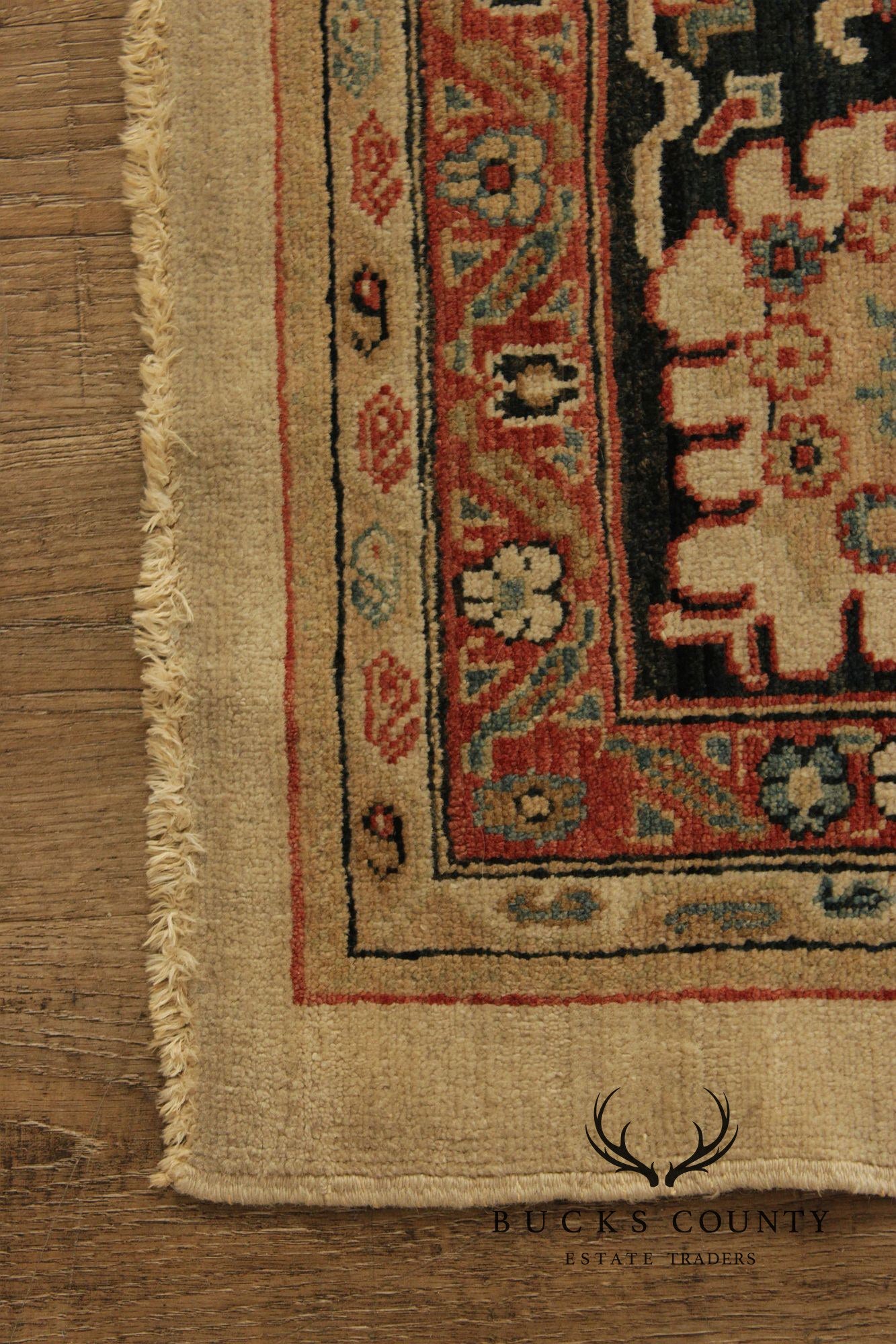 Peshawar Farahan Design Hand-Knotted Wool Area Rug – 6’ x 10’