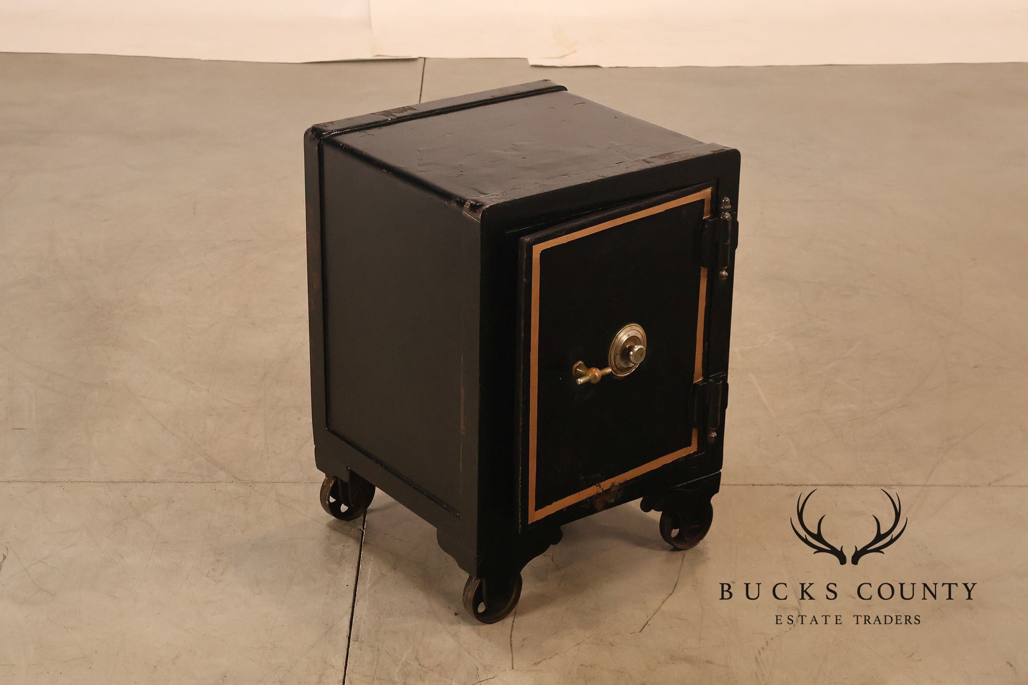 Antique Hassenforder Safe With Combination Lock And Casters