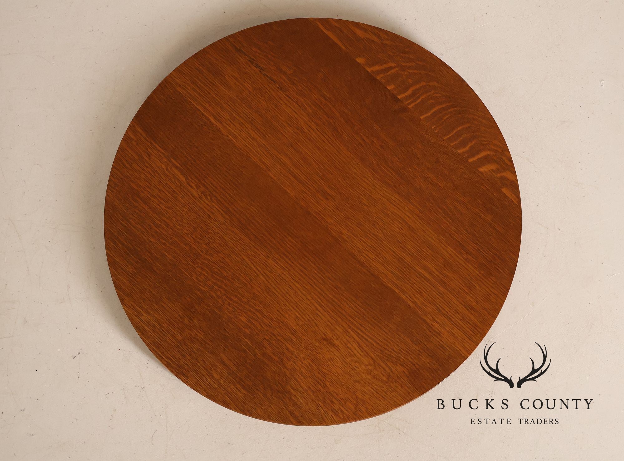 Stickley Mission Collection Round Oak Lazy Susan