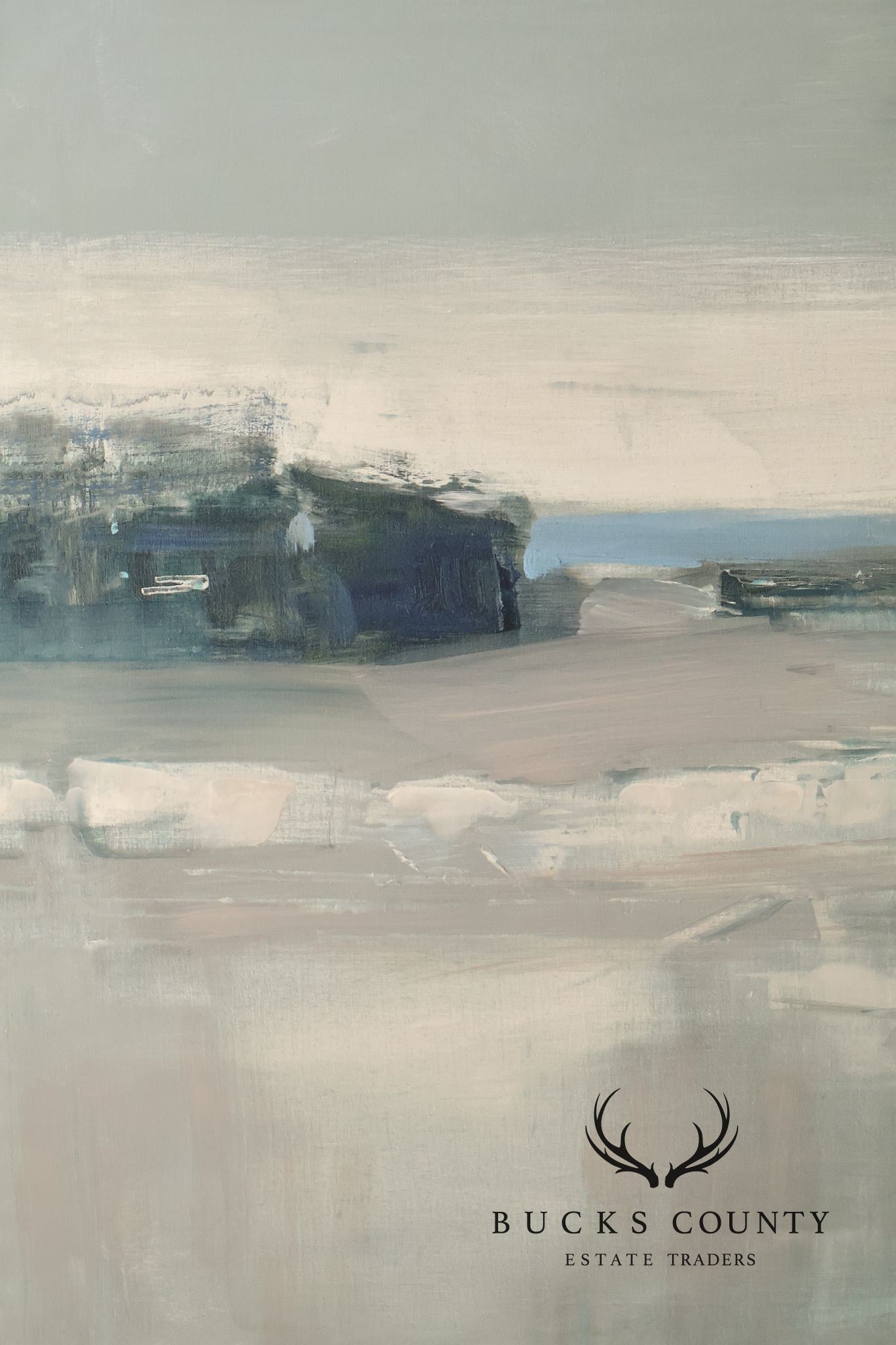 Abstract Ocean Landscape Painting, 'Off the Path'