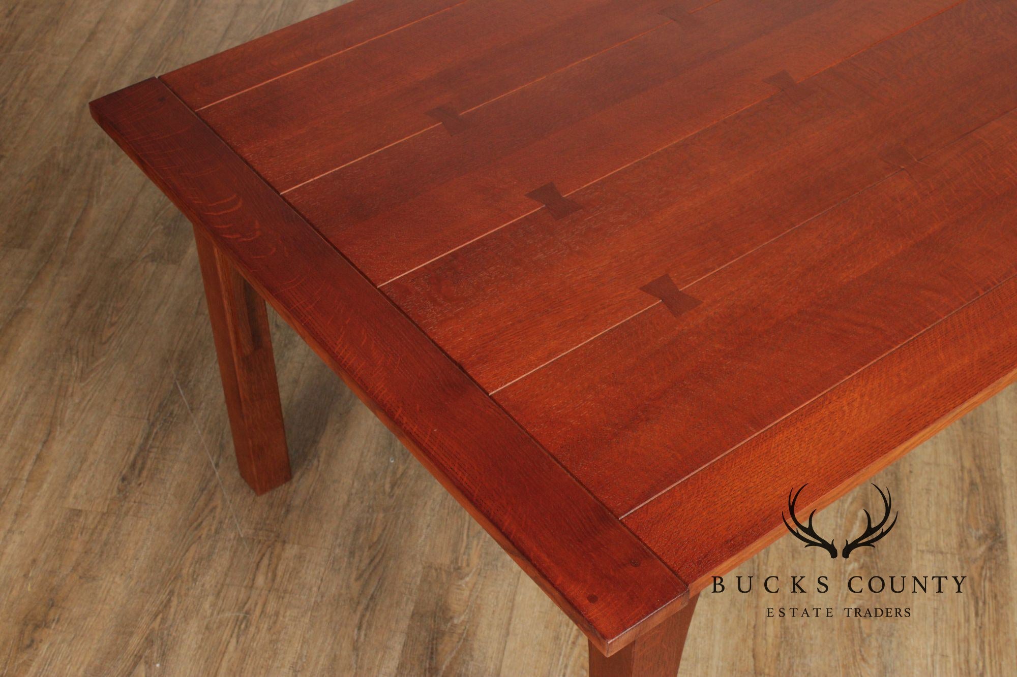 Stickley Mission Collection Oak Extendable Dining Table