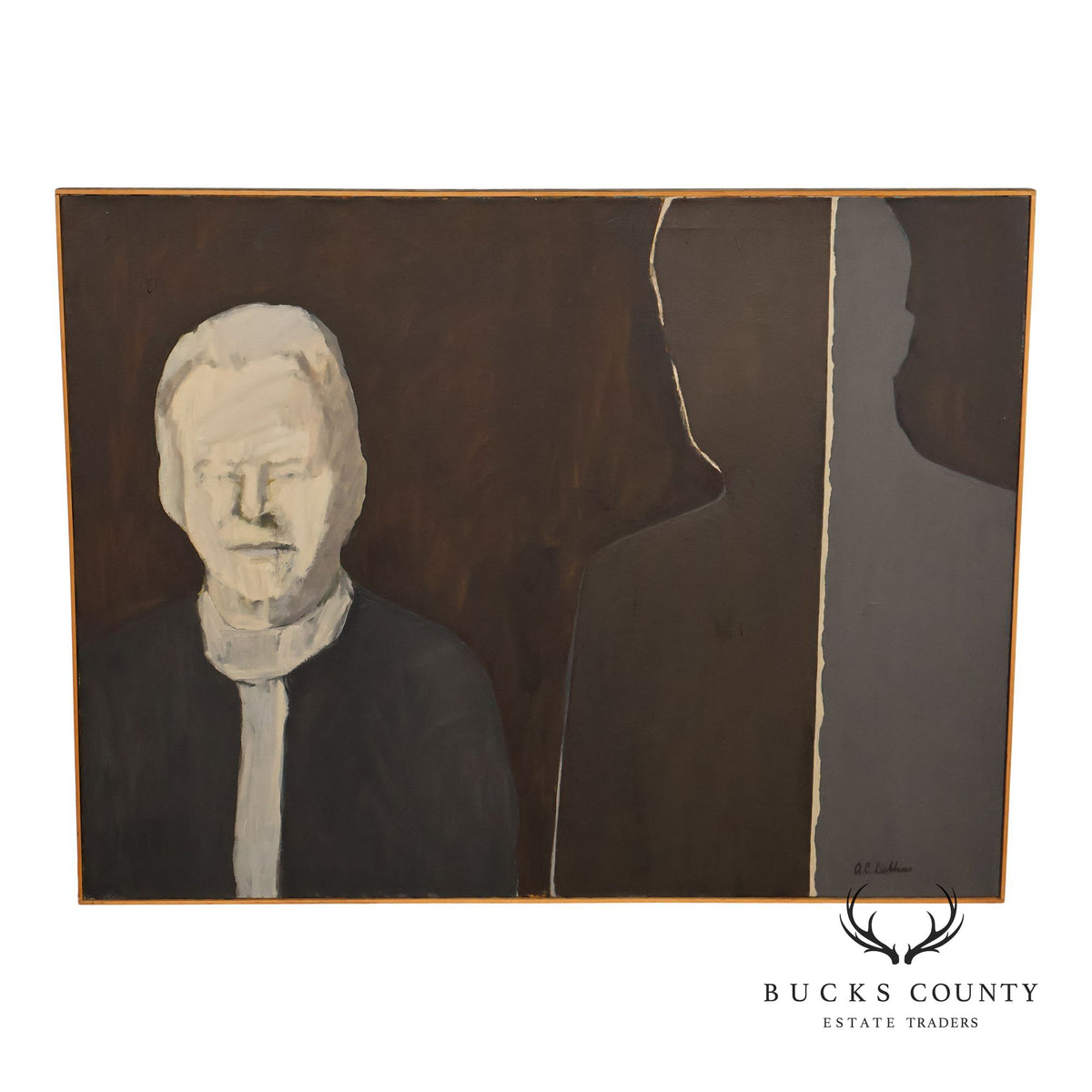 Anne Cooper Dobbins Oil Painting, 'Husband and Wife 2'
