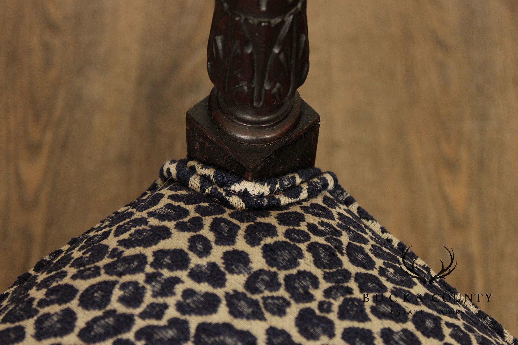 French Louis XVI Style Mahogany Vanity Bench