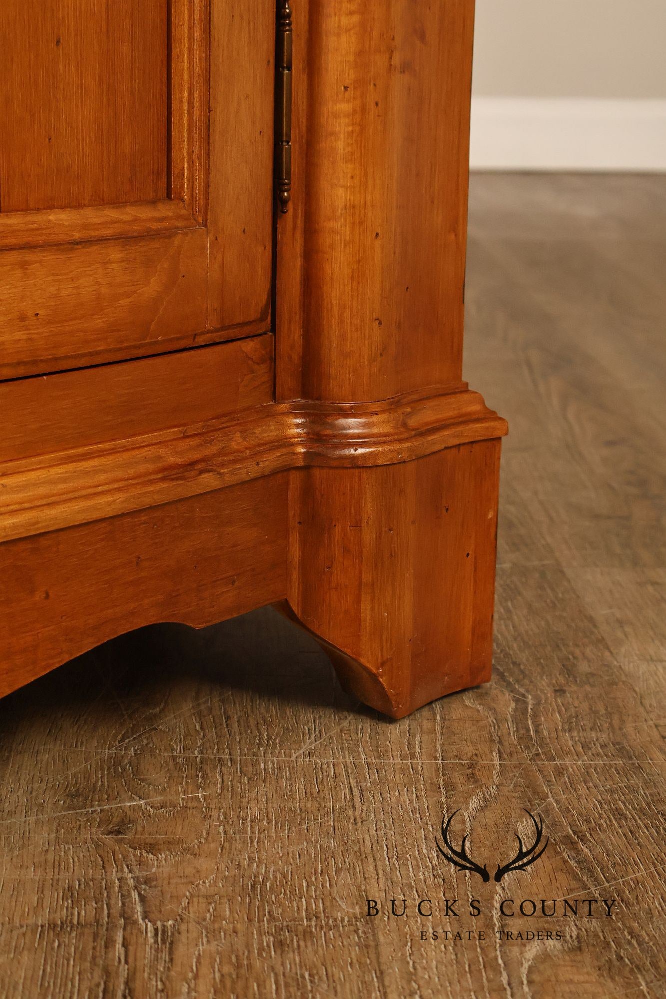 Ethan Allen French Country Style 'Legacy' Maple Bowfront Server