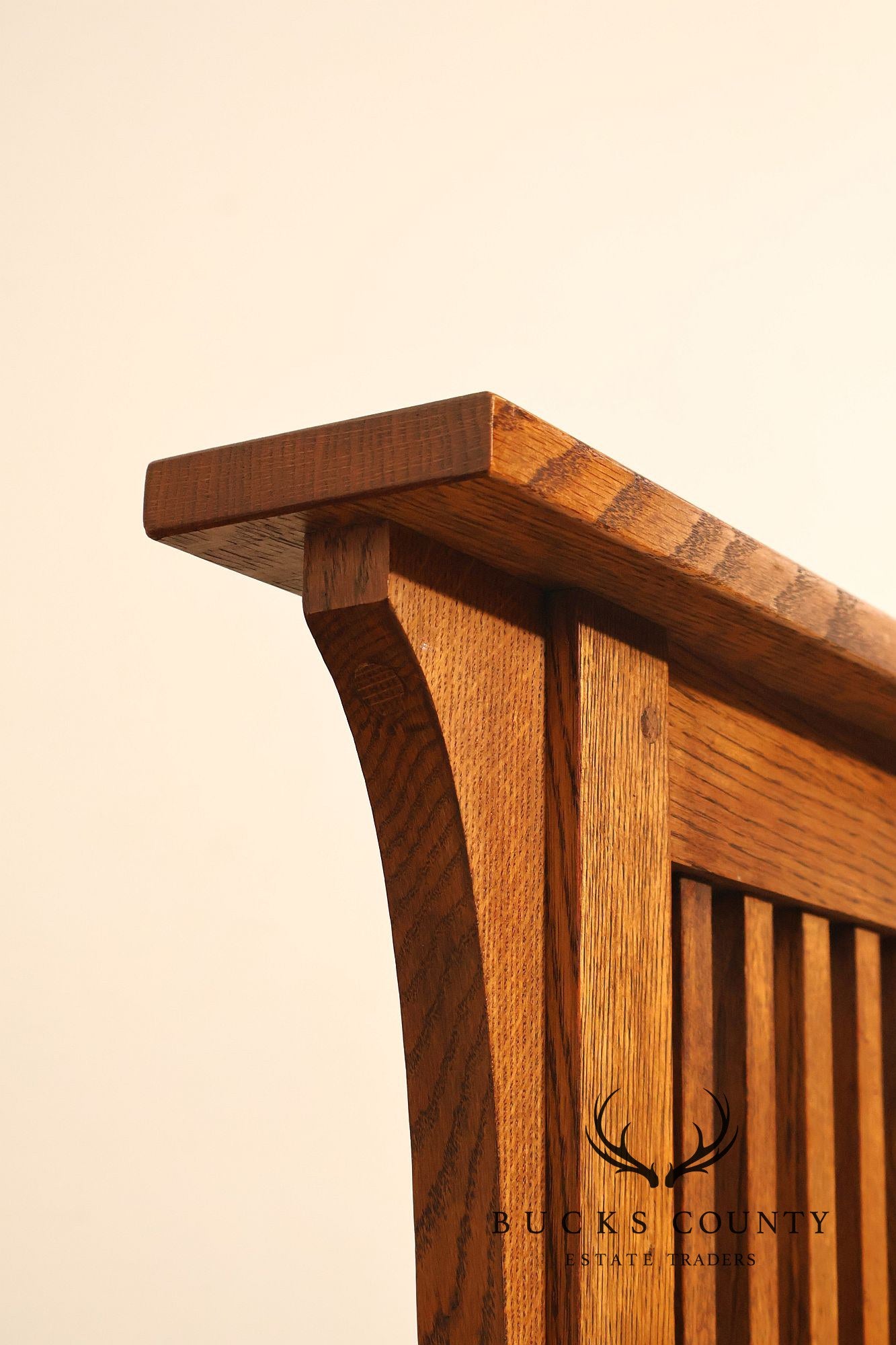 Stickley Mission Collection Oak Spindle Queen Bed