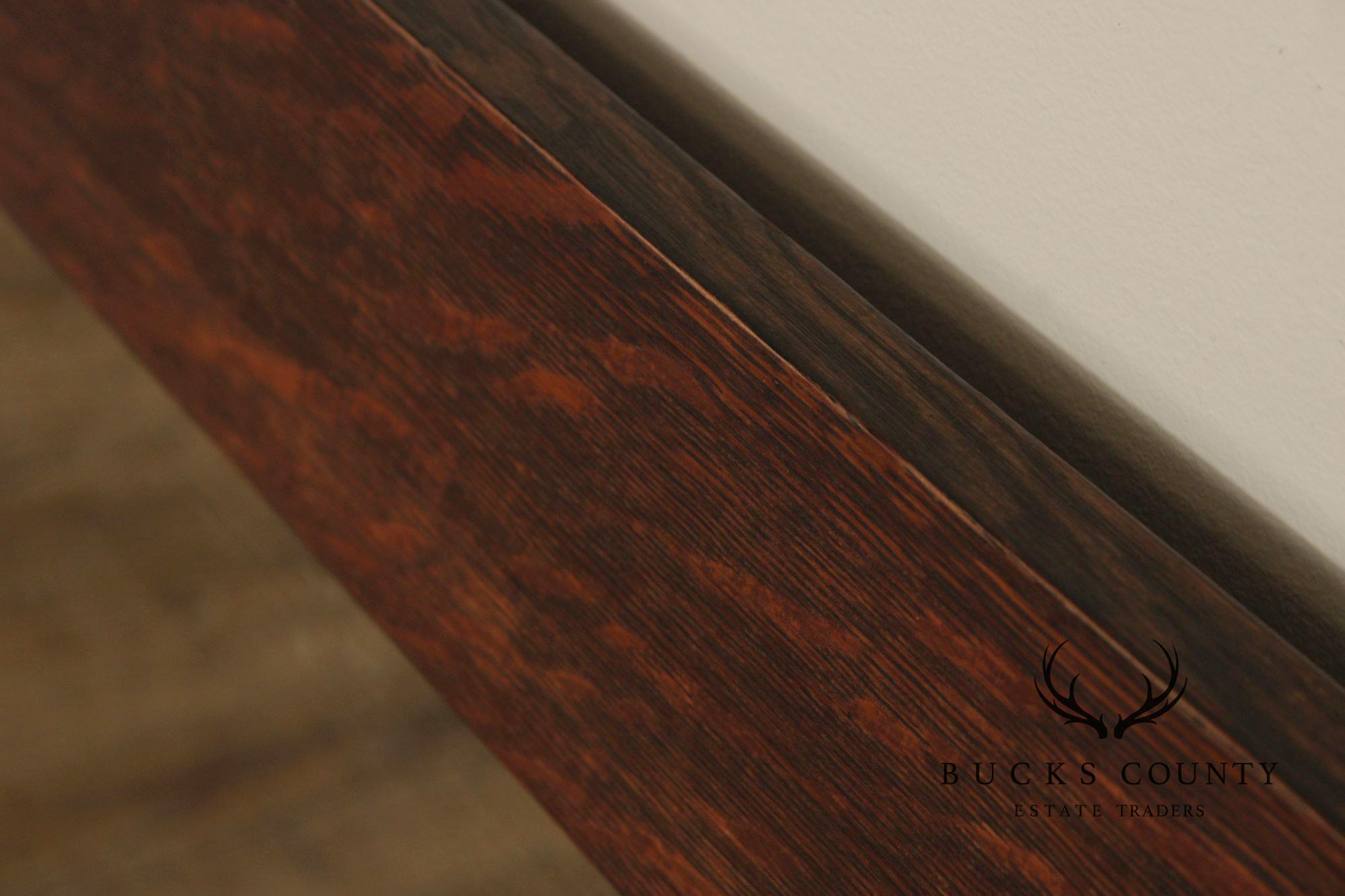 Stickley Brothers Antique Mission Oak Wall Mirror With Hooks No. 7577