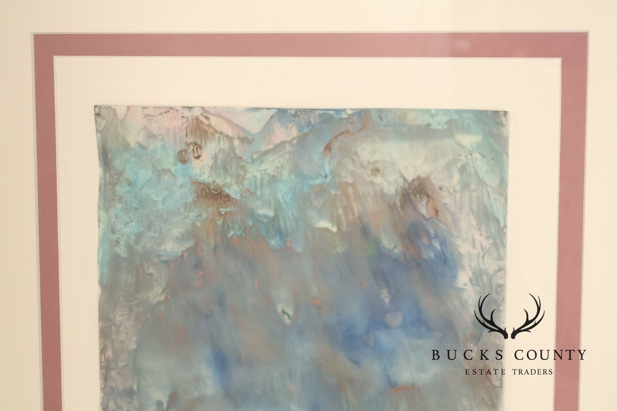 Suzanne S. Marinell Melted Wax Painting, Aurora Borealis