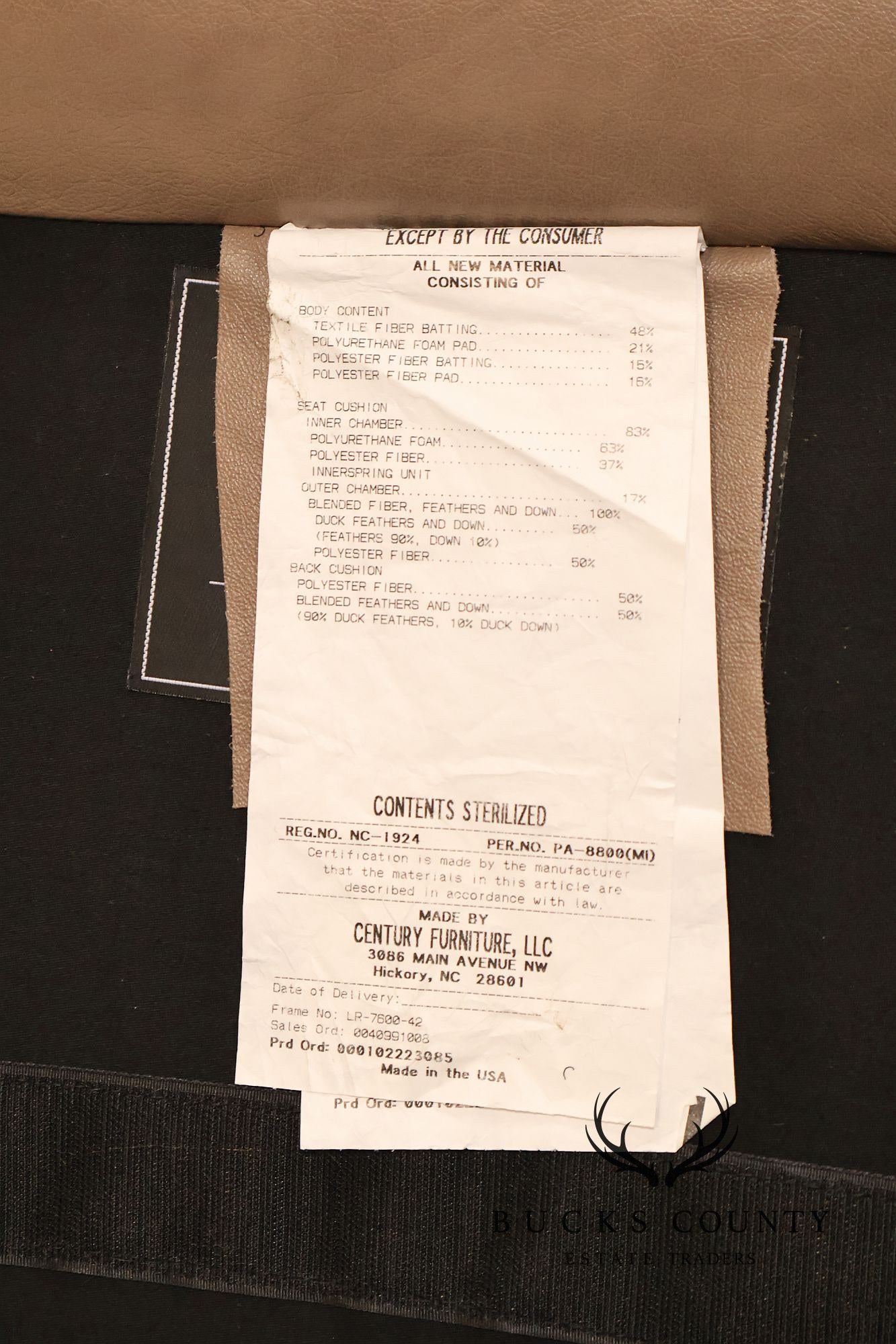 Century Furniture Leather Sectional Sofa