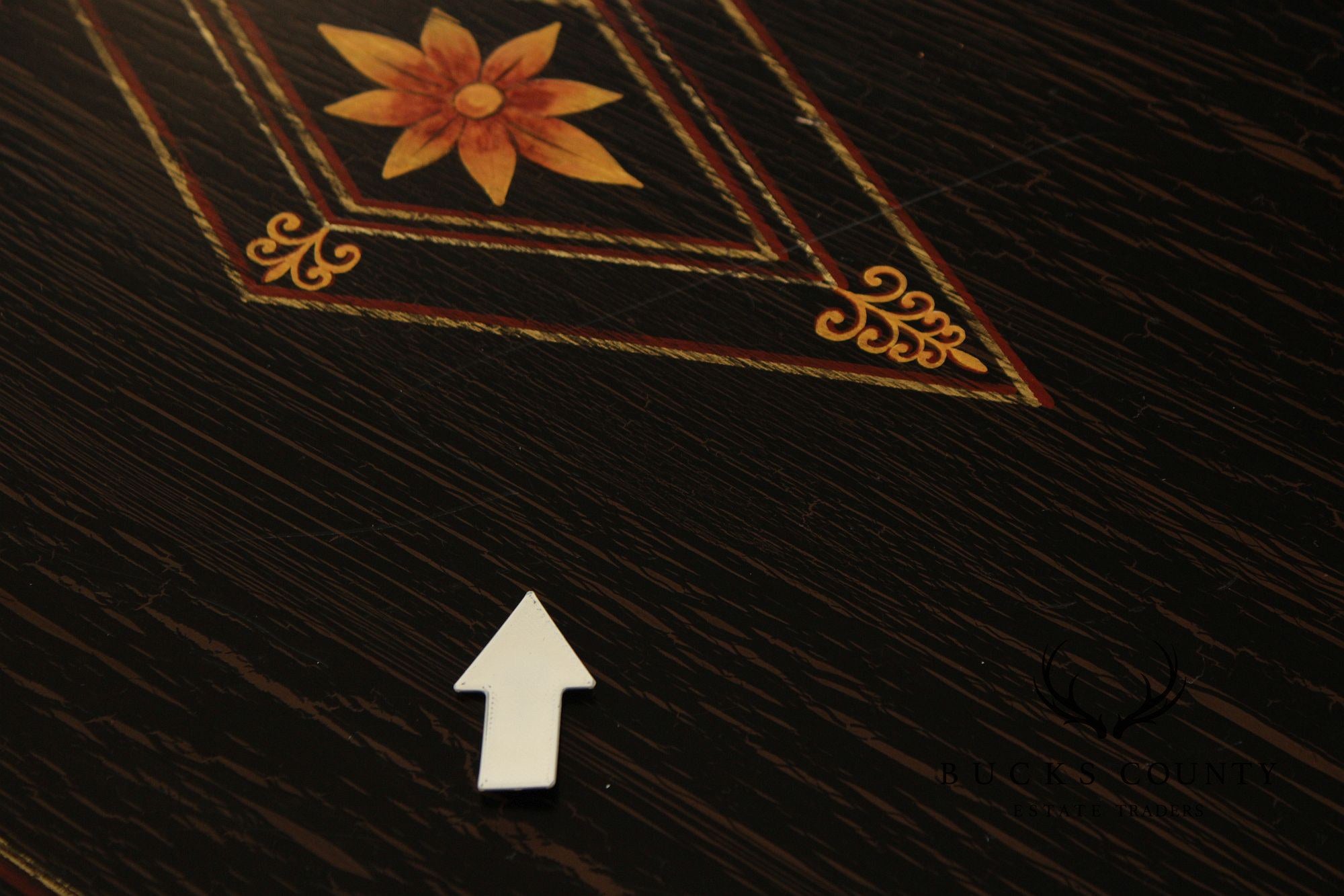 Regency Style Distressed Painted Coffee Table