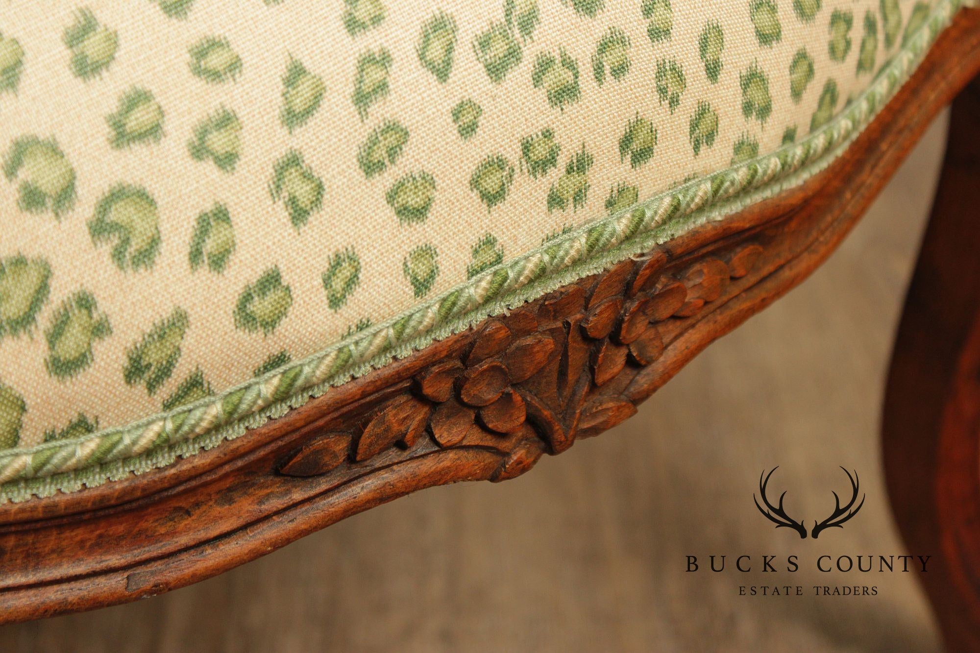 French Louis XV Style Pair of Fauteuil Armchairs