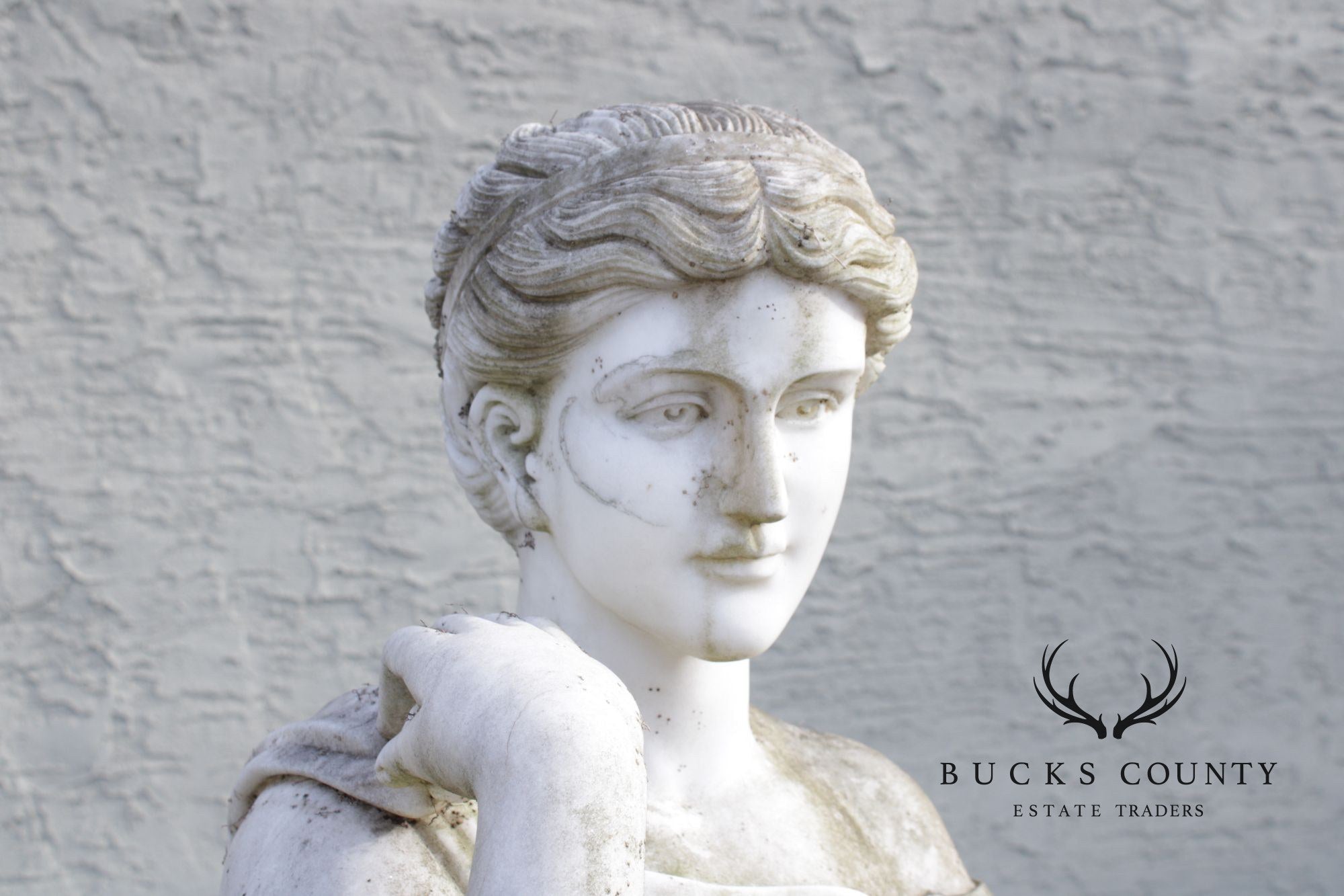 Antique Classical Style Diana Of Gabii Marble Garden Statue