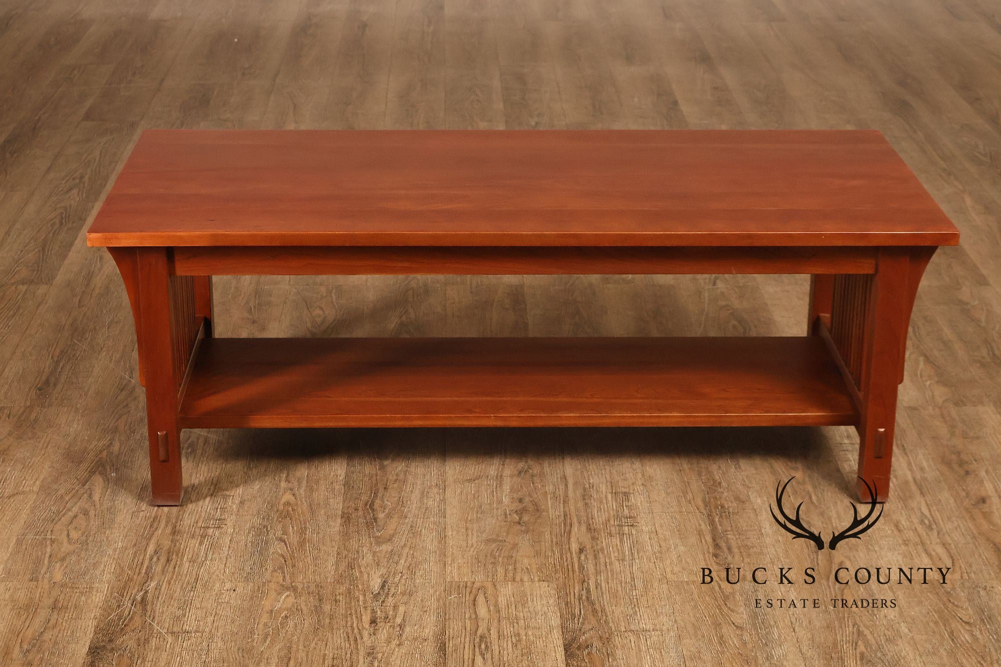 Stickley Mission Collection Cherry Spindle Coffee Table