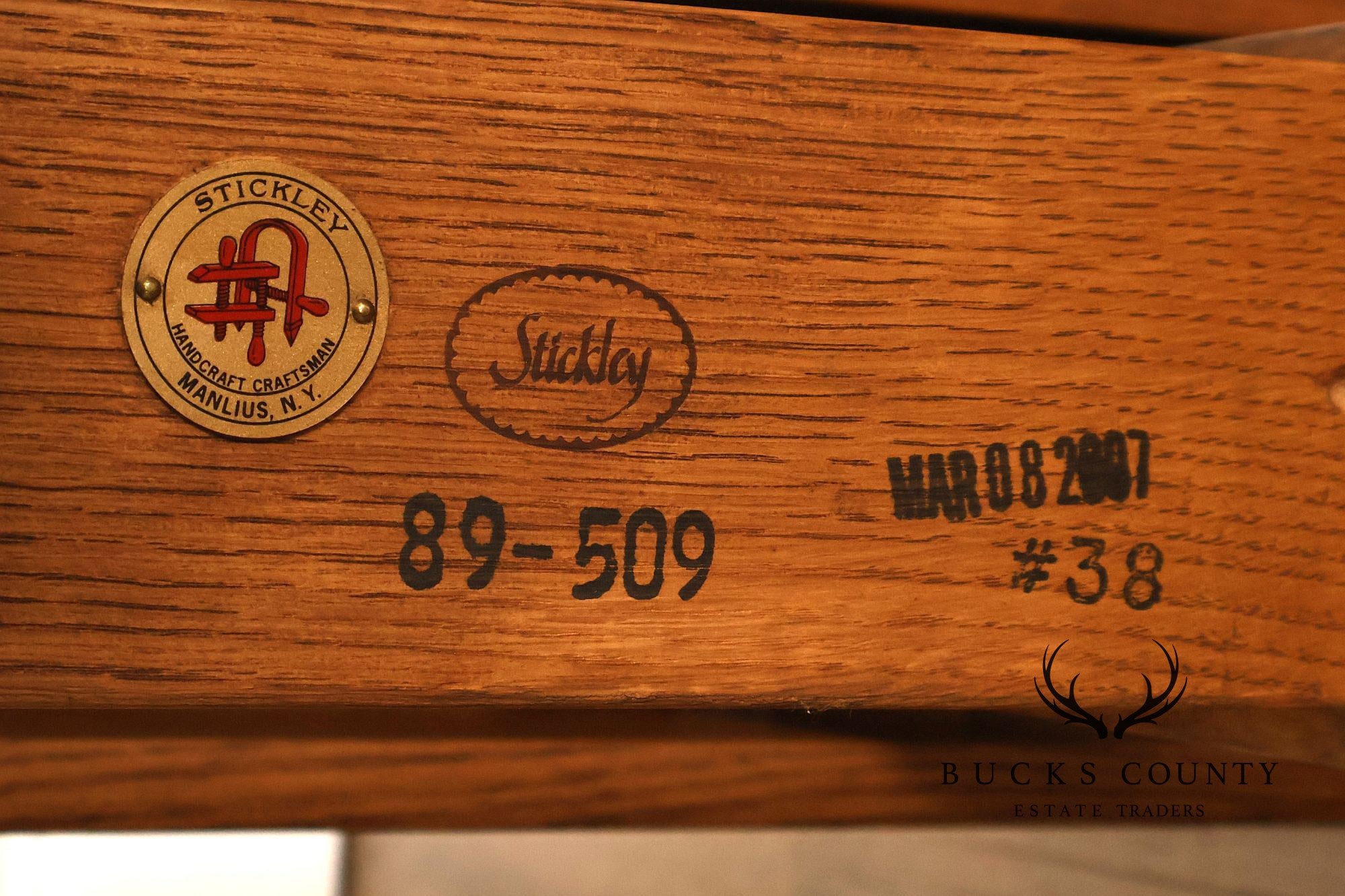 Stickley Mission Collection Oak Drop Leaf Side Table