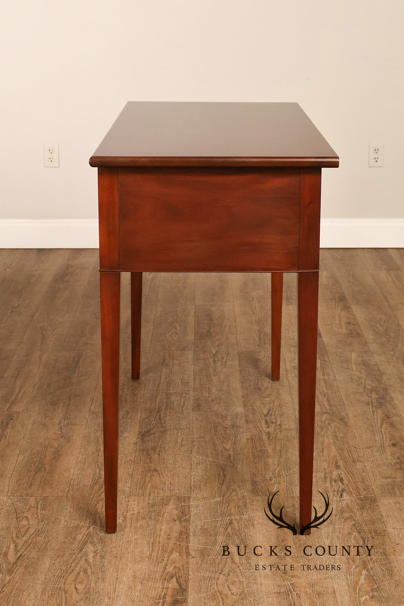 Kittinger Williamsburg Adaptation Mahogany Two Drawer Console Table