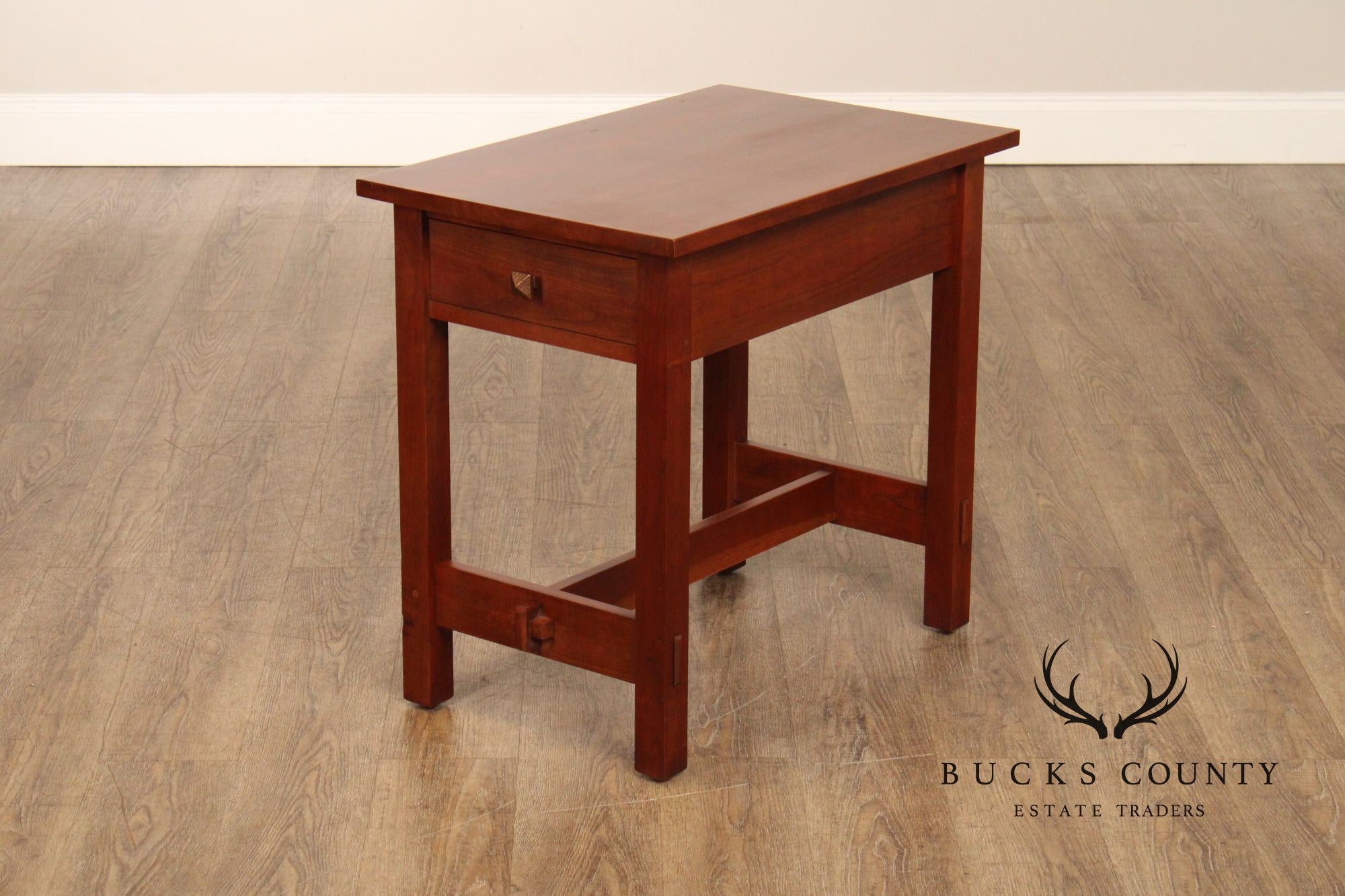 Stickley Mission Collection Cherry End Table with Drawer