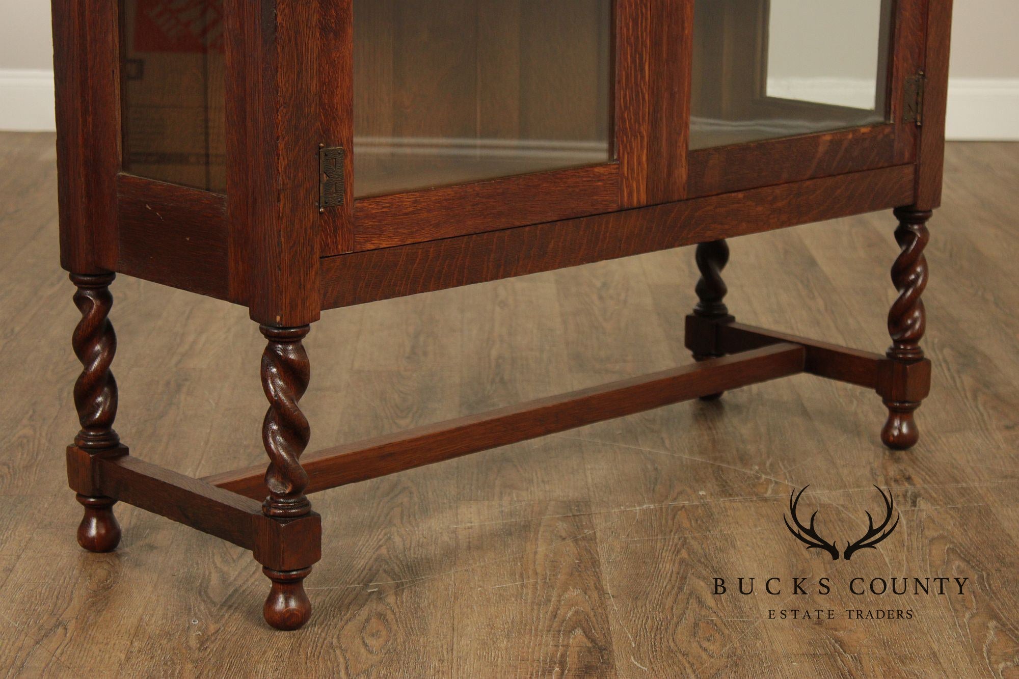 Stickley Brothers Antique Mission Oak Glass China Cabinet