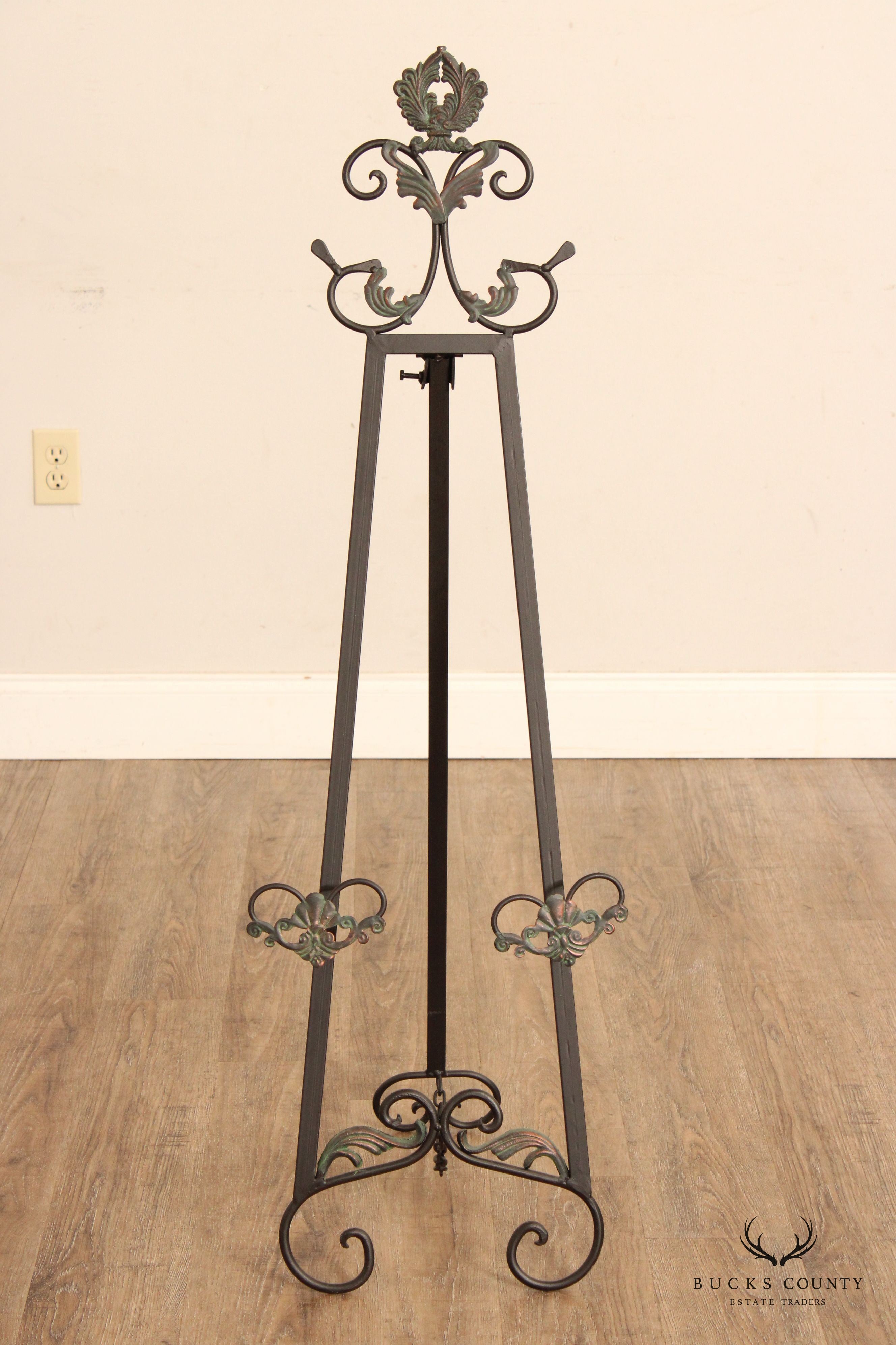 Art Nouveau Style Metal Easel
