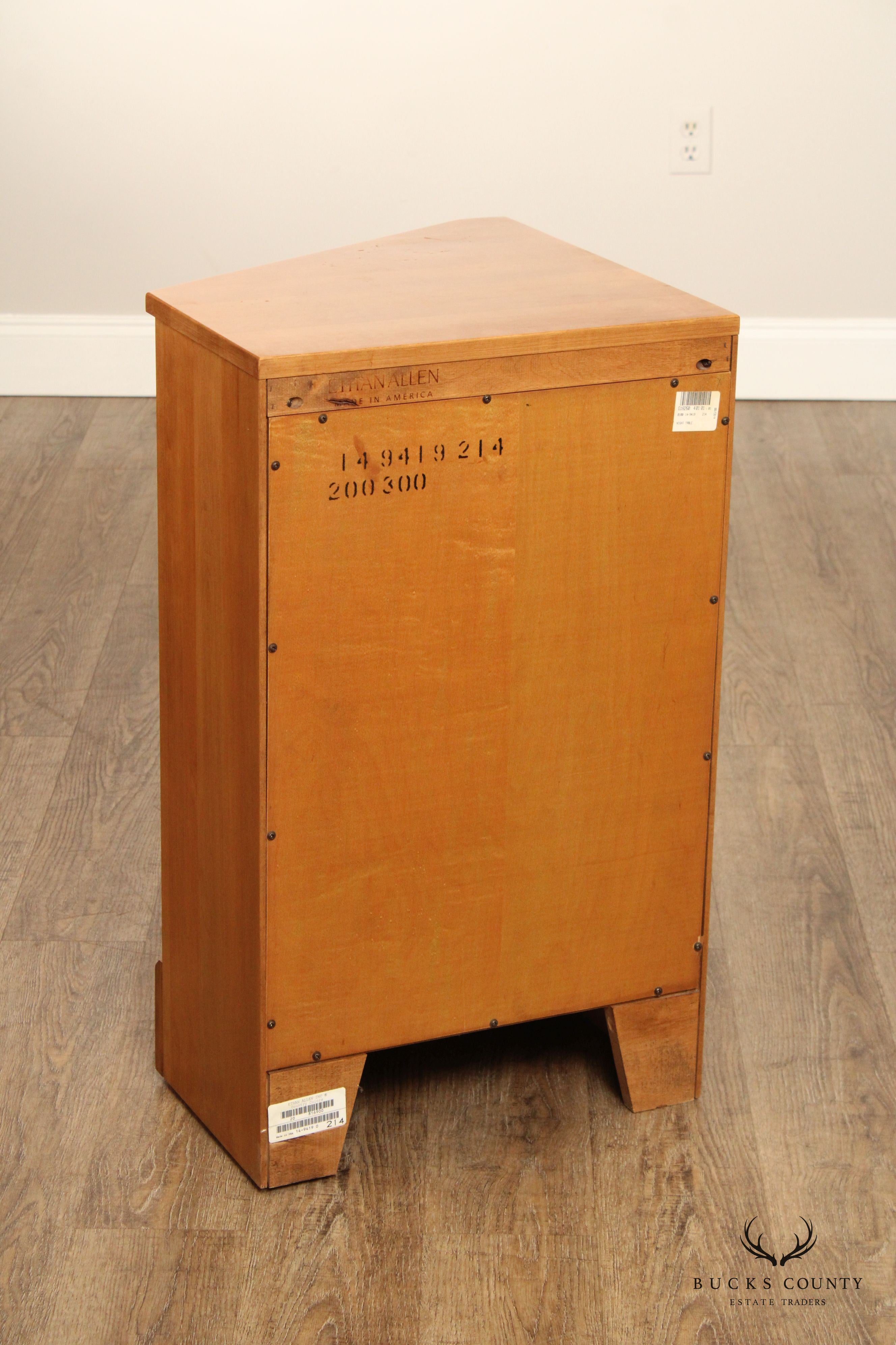 Ethan Allen 'Country Colors' Maple Corner Bookcase