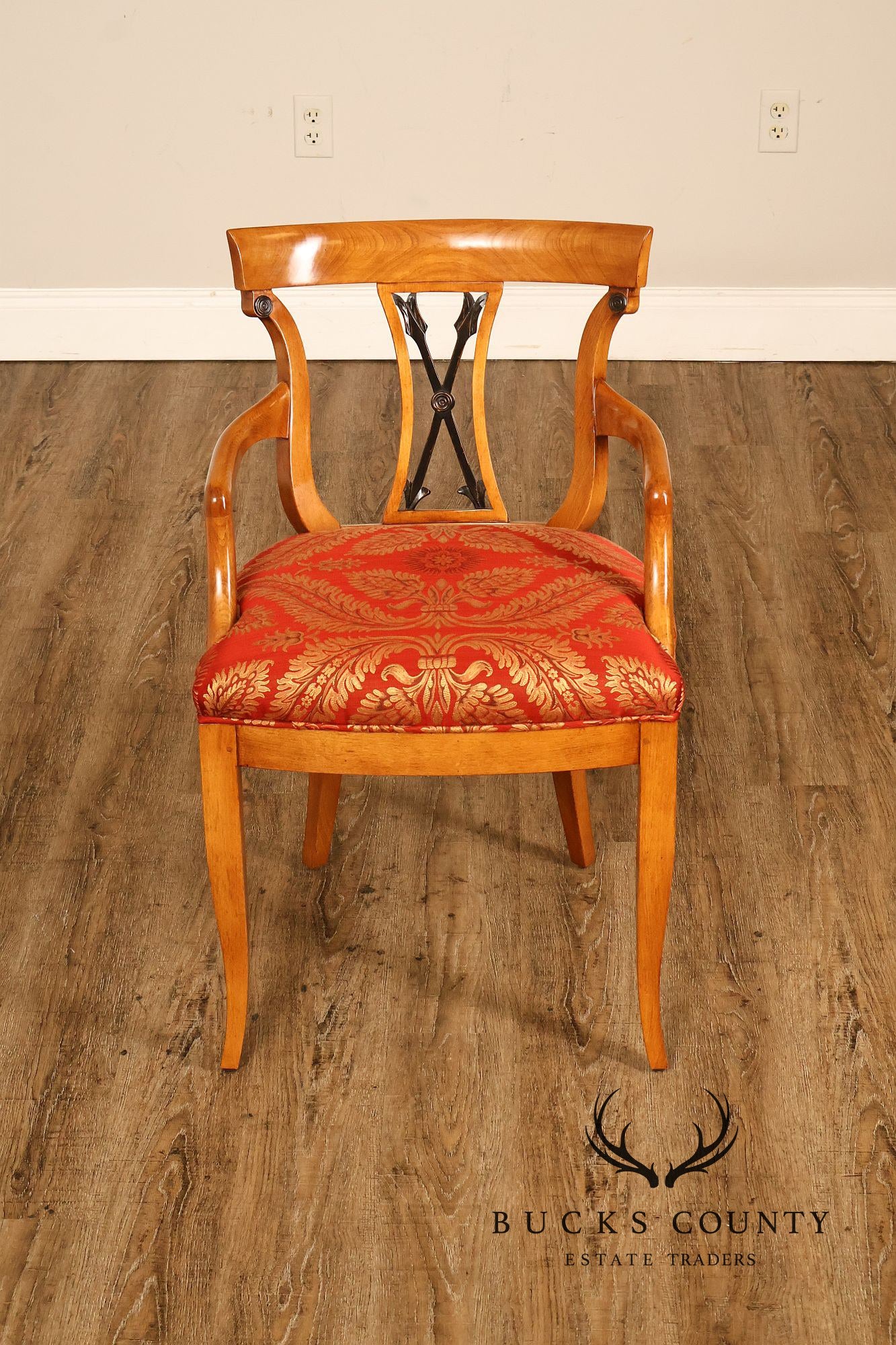 William Switzer French Empire Style Arrowback Armchair