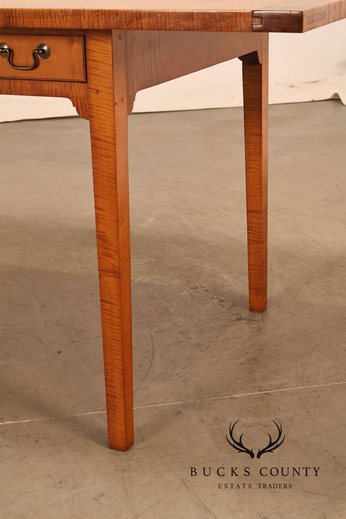 Irion Company Custom Tiger Maple Farmhouse Dining Table