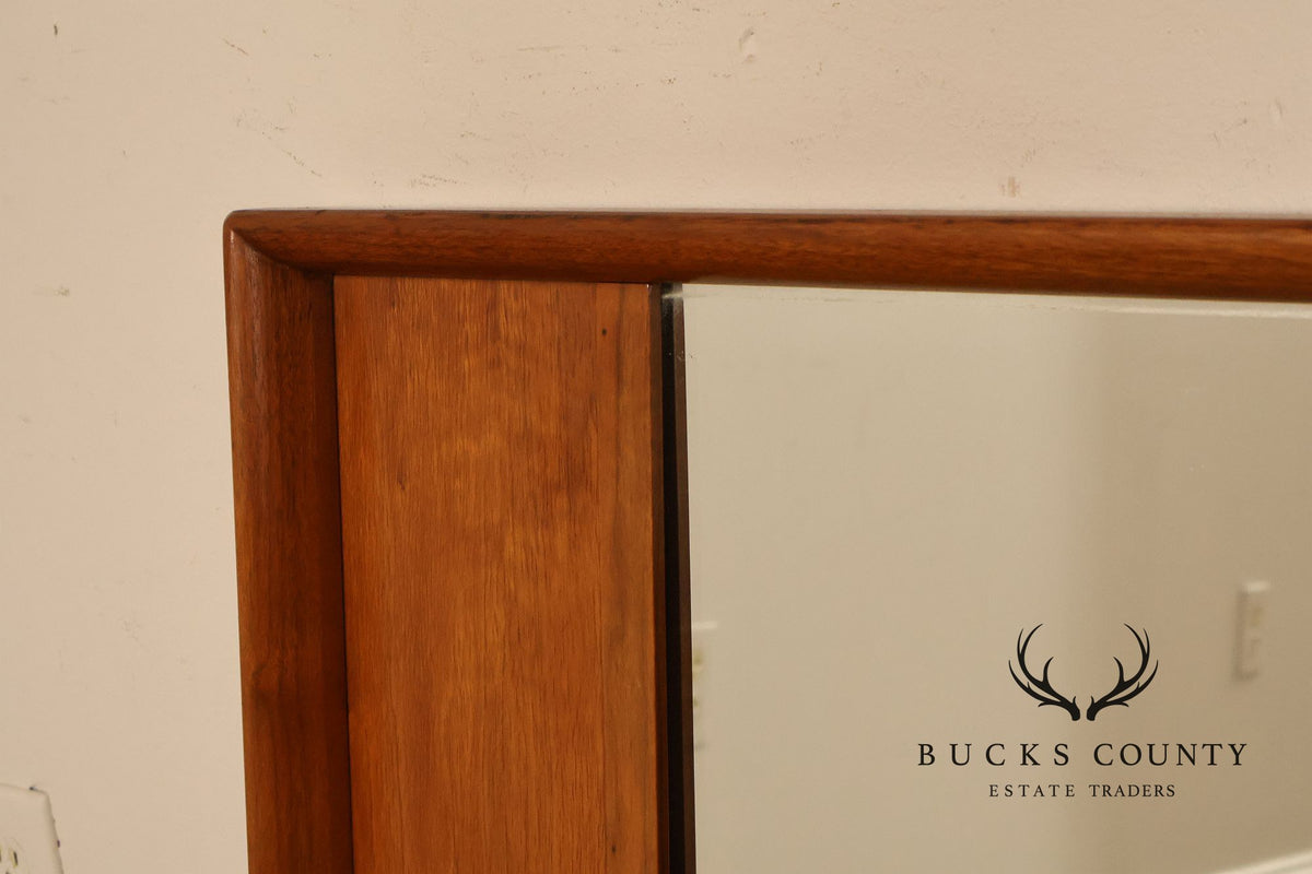Mid Century Modern Walnut Dresser Mirror