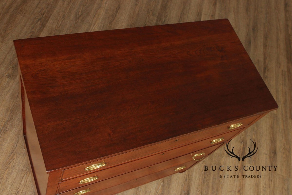 Antique Sheraton Style Poplar Four-Drawer Chest Of Drawers