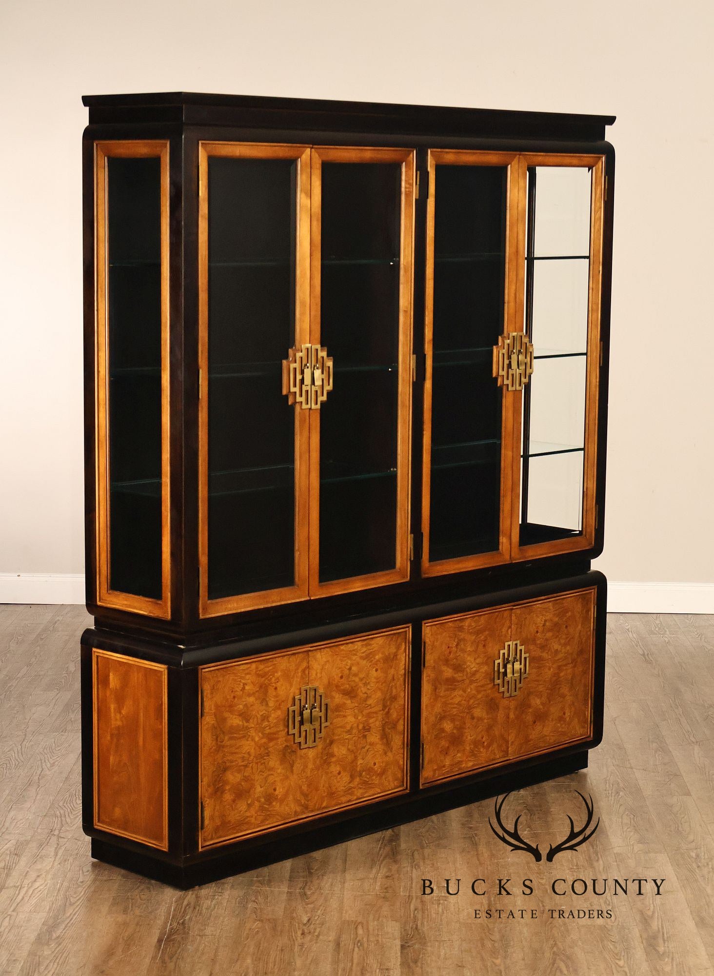 Century Furniture 'Chin Hua' Two Piece China Cabinet