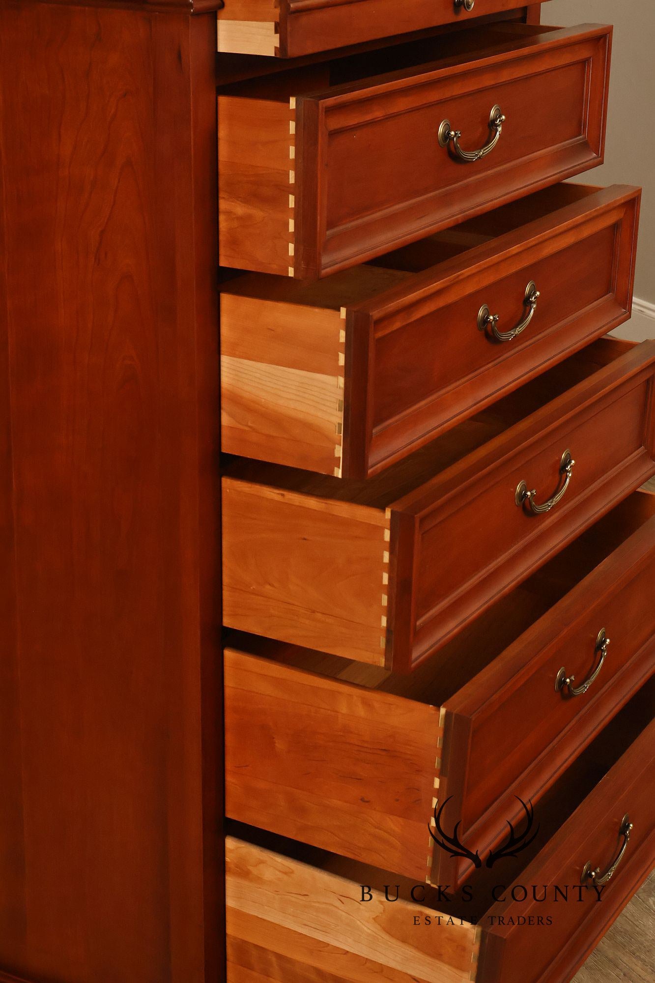 Ethan Allen 'Medallion' Cherry Tall Chest of Drawers