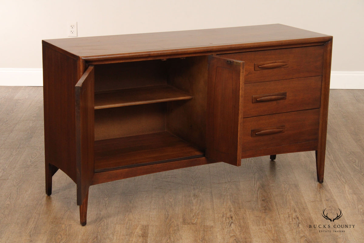 Broyhill 'Emphasis' Mid Century Modern Walnut Low Chest