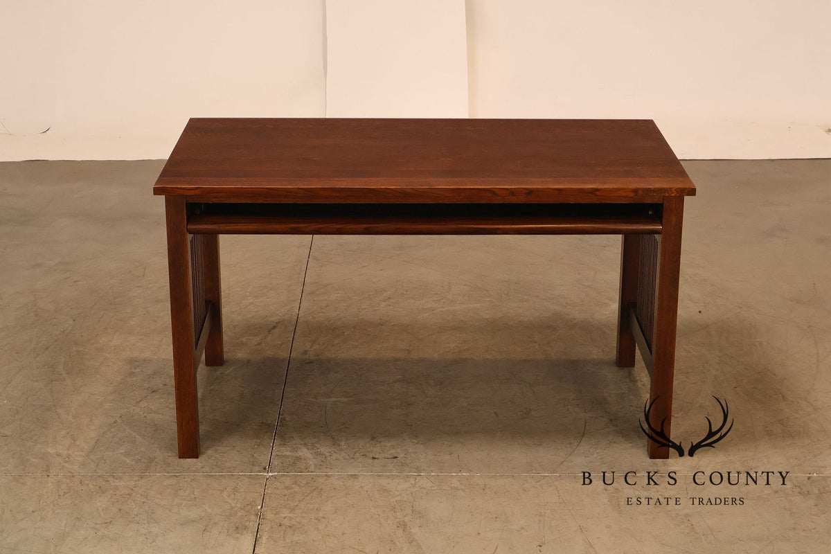 Stickley Mission Collection Oak Spindle Writing Desk