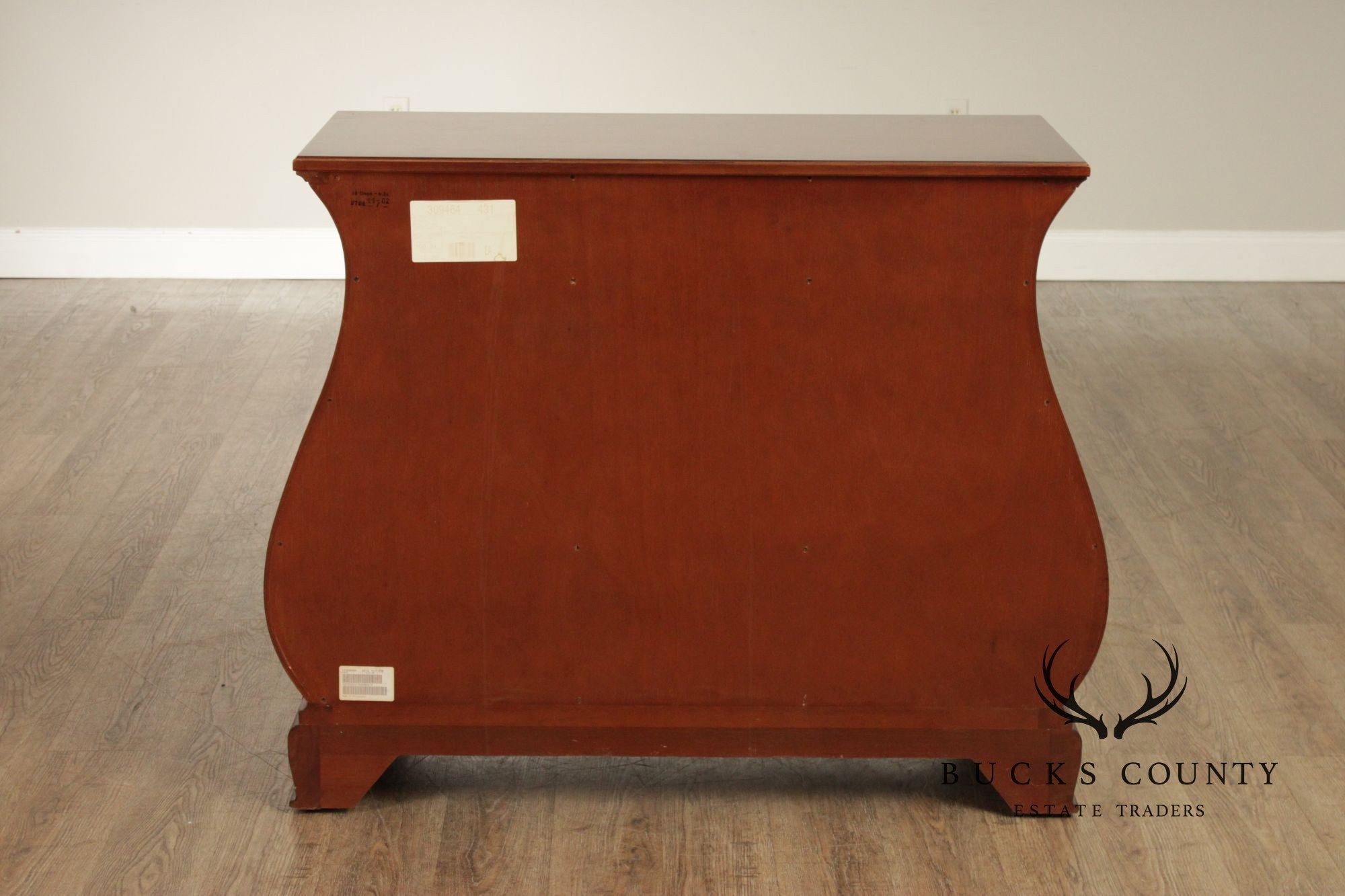 Ethan Allen Townhouse Collection Burlwood Bombe Chest