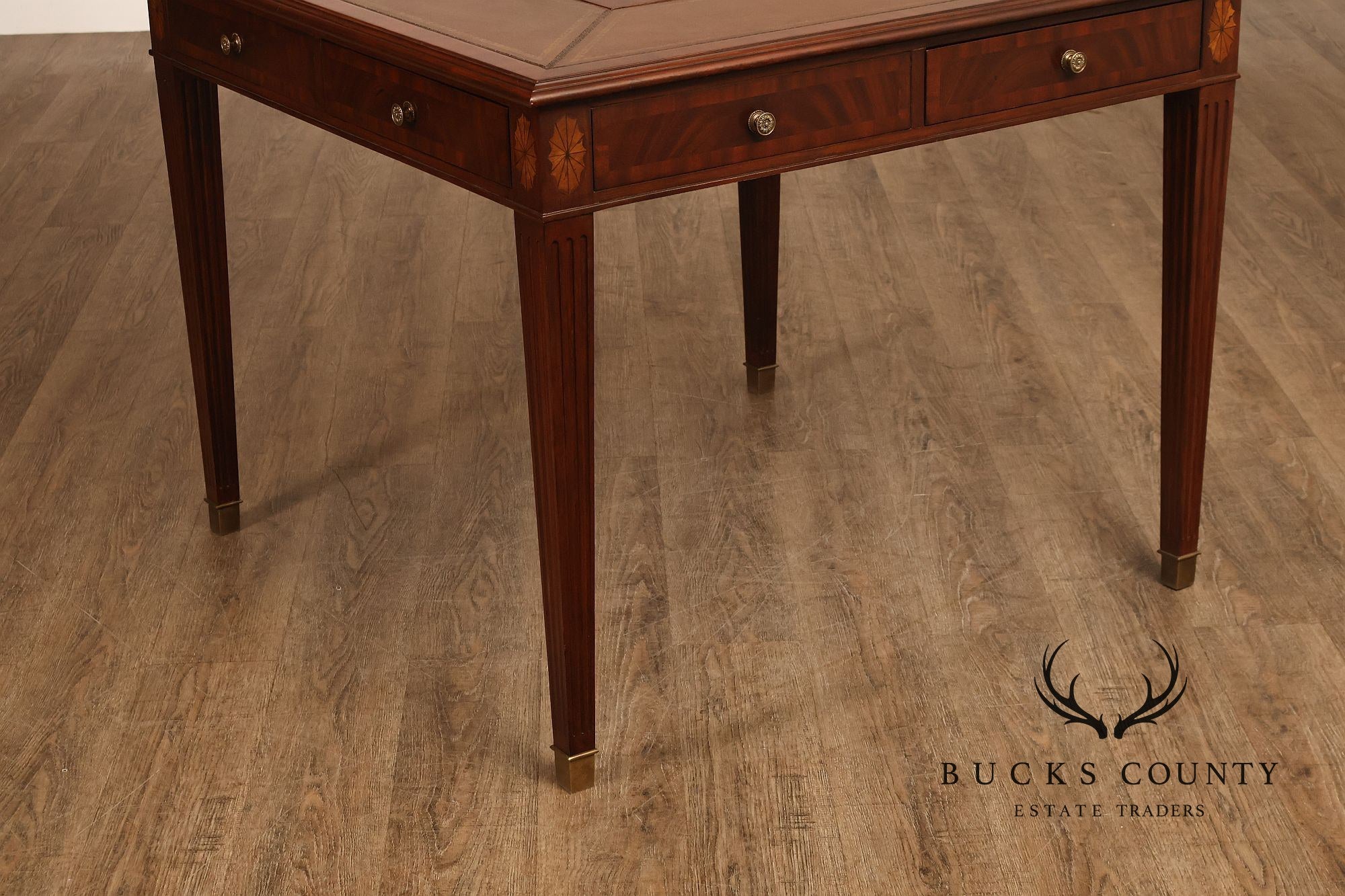 Scarborough House Federal Style Inlaid Mahogany Square Game Table