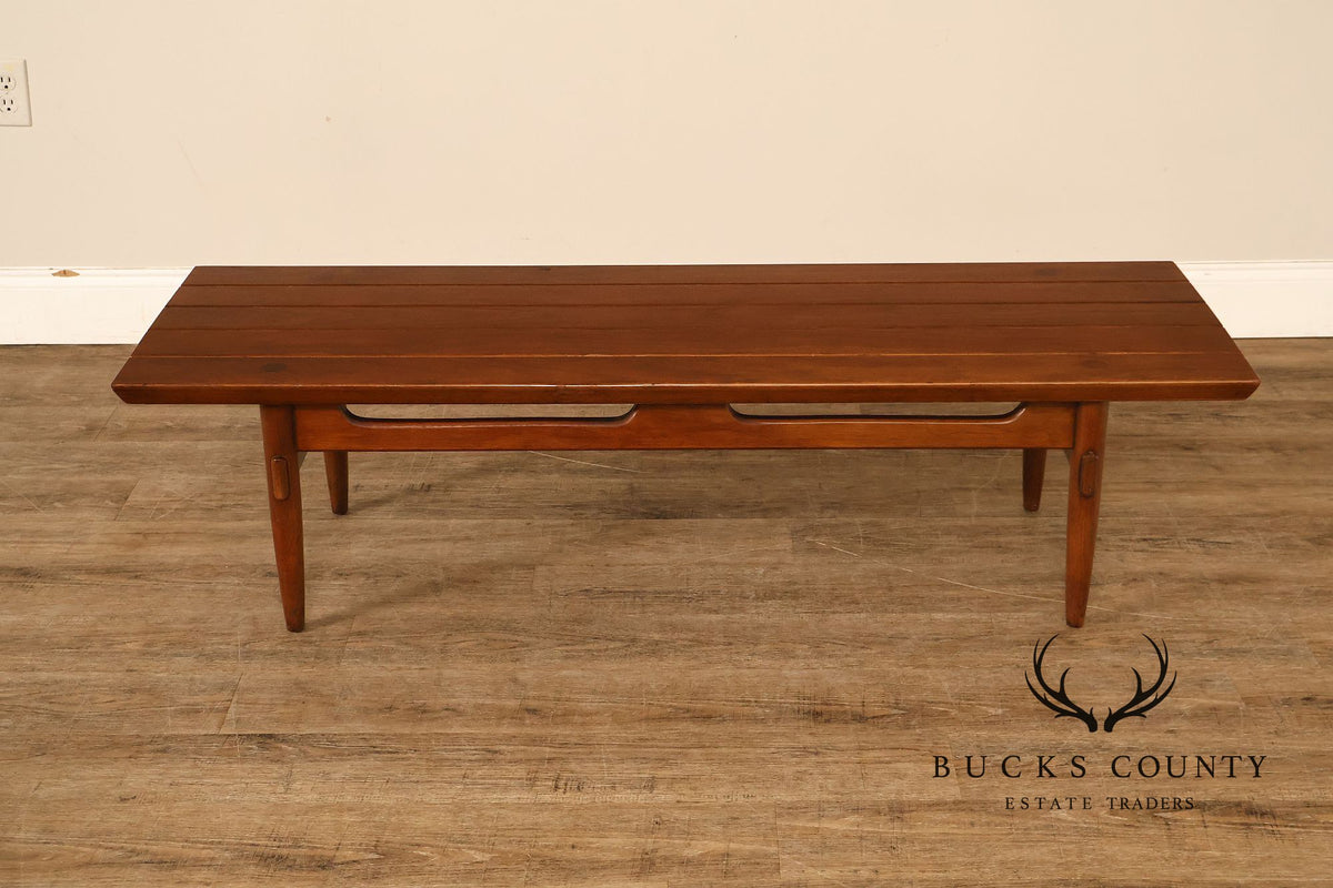 American Of Martinsville Furniture Slat Top Bench