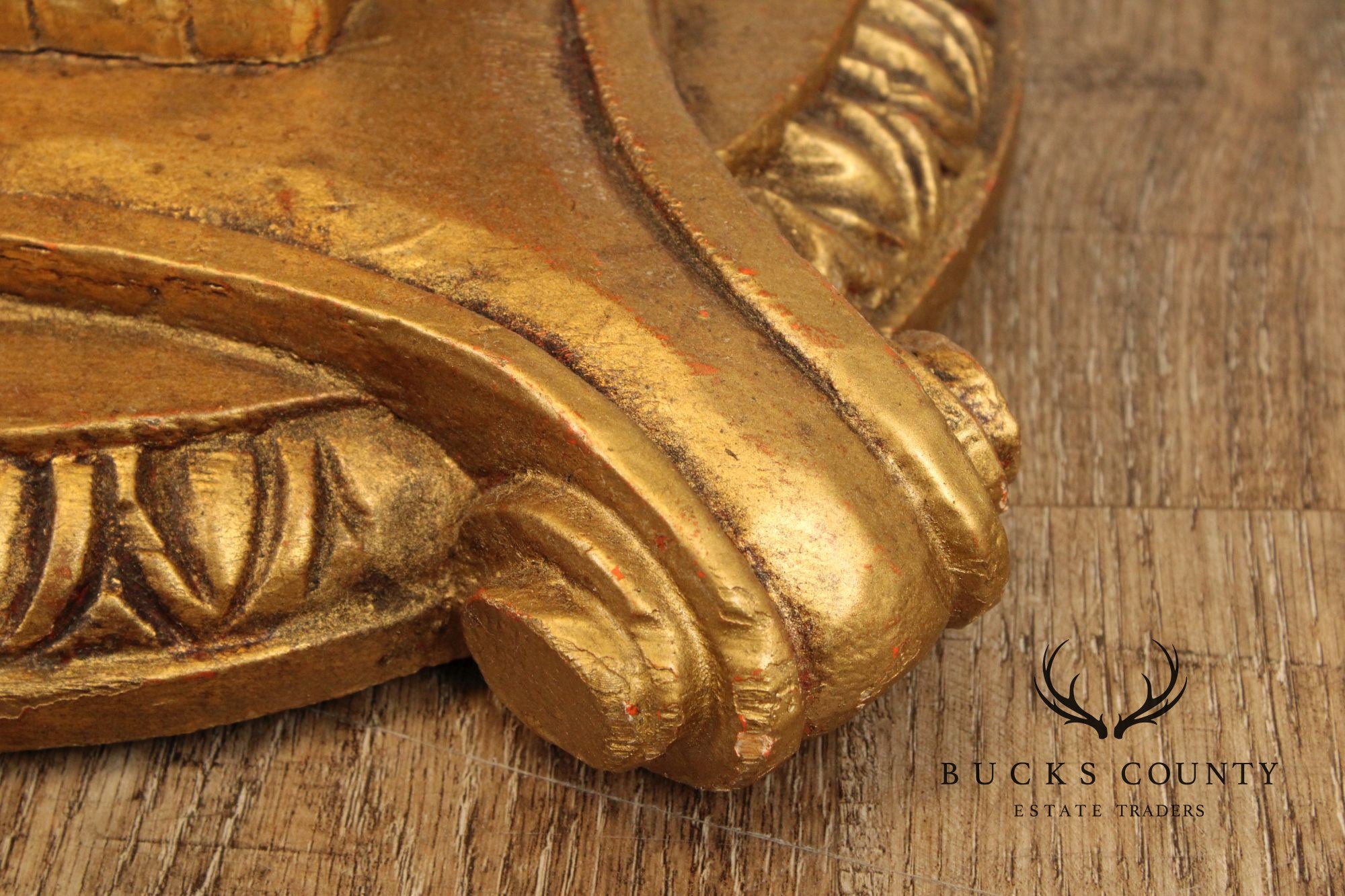 Hollywood Regency Vintage Giltwood Corinthian Capital