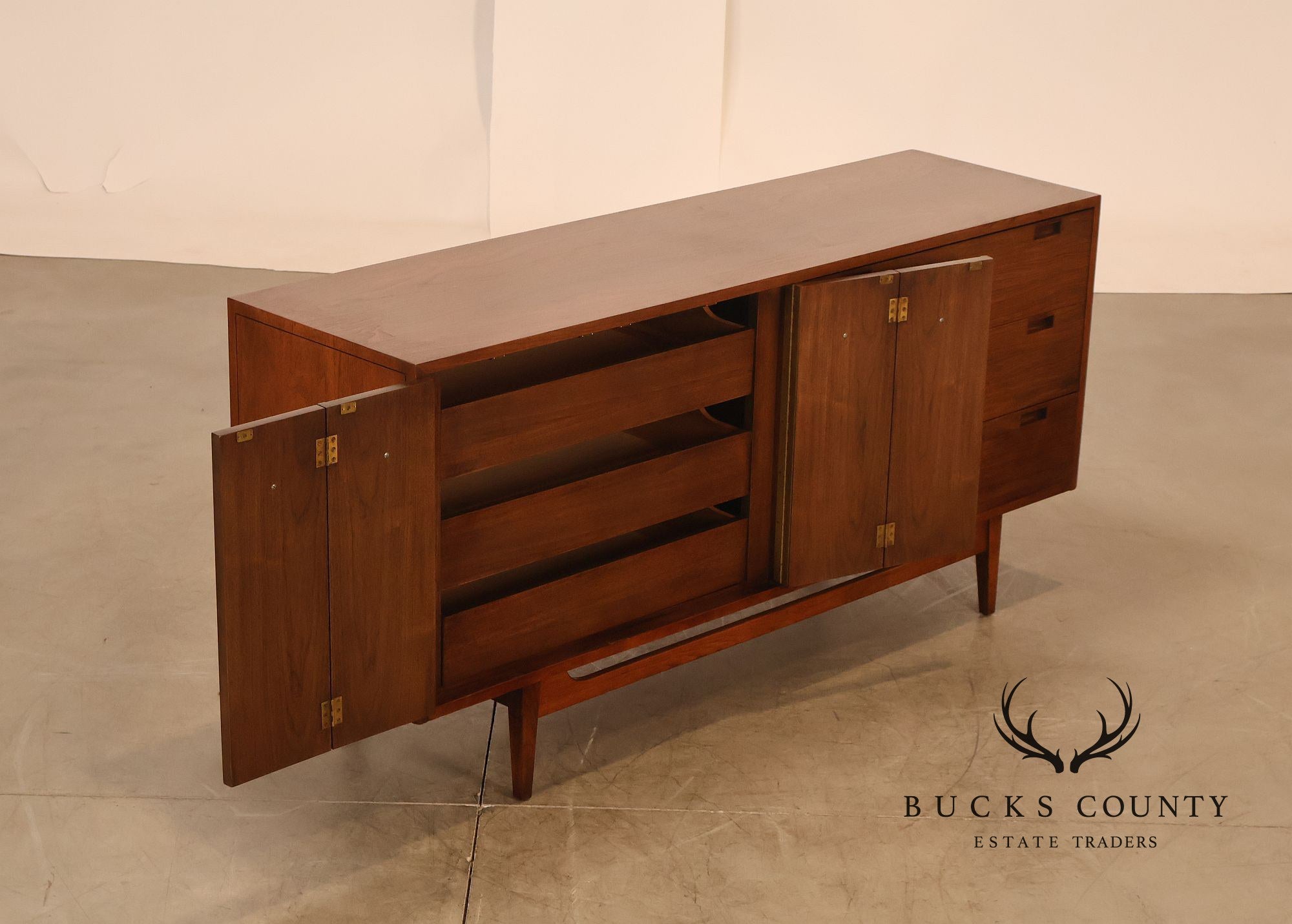 American of Martinsville Mid-Century Modern Walnut Dresser