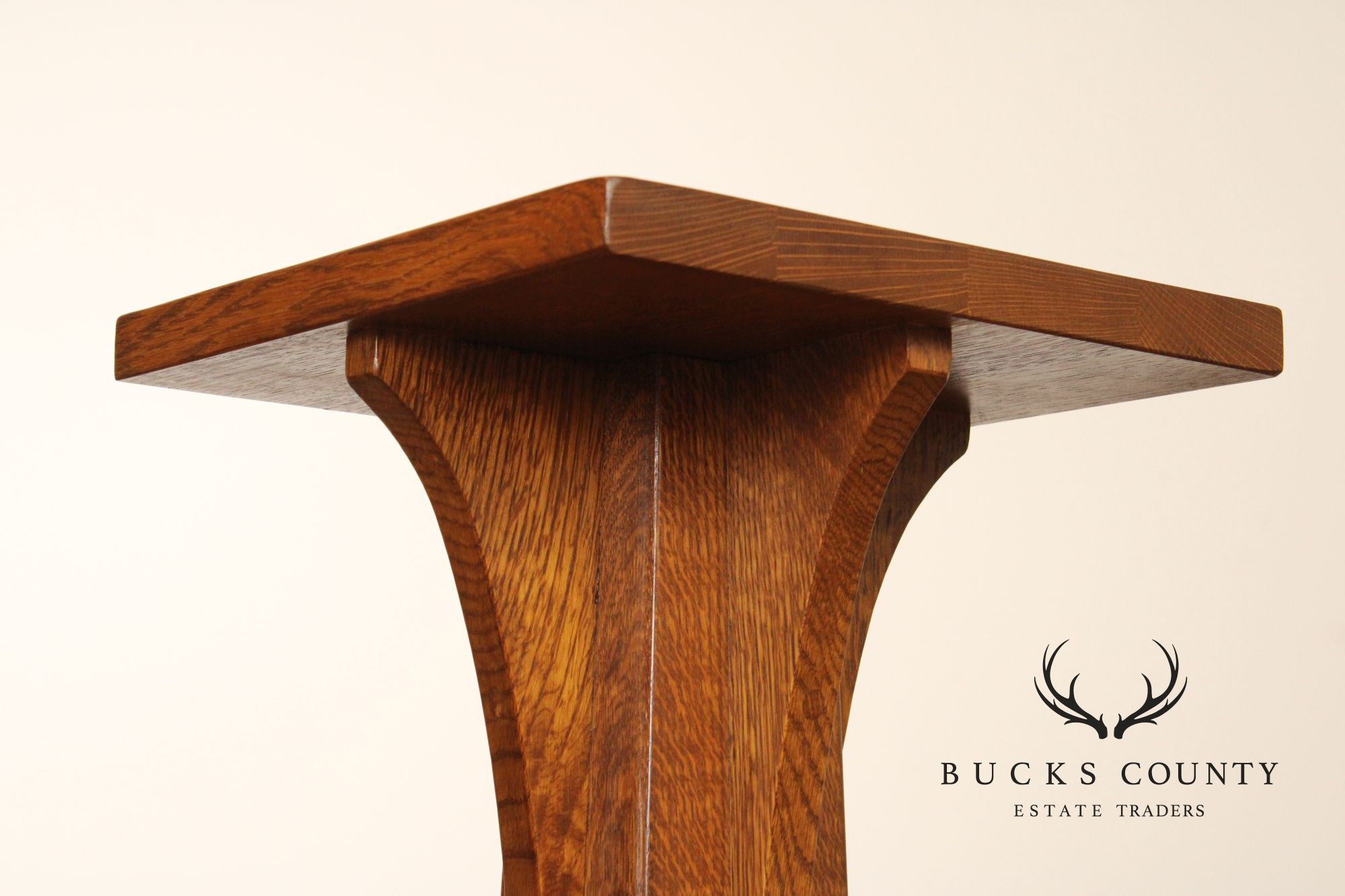Stickley Mission Collection Oak Pedestal