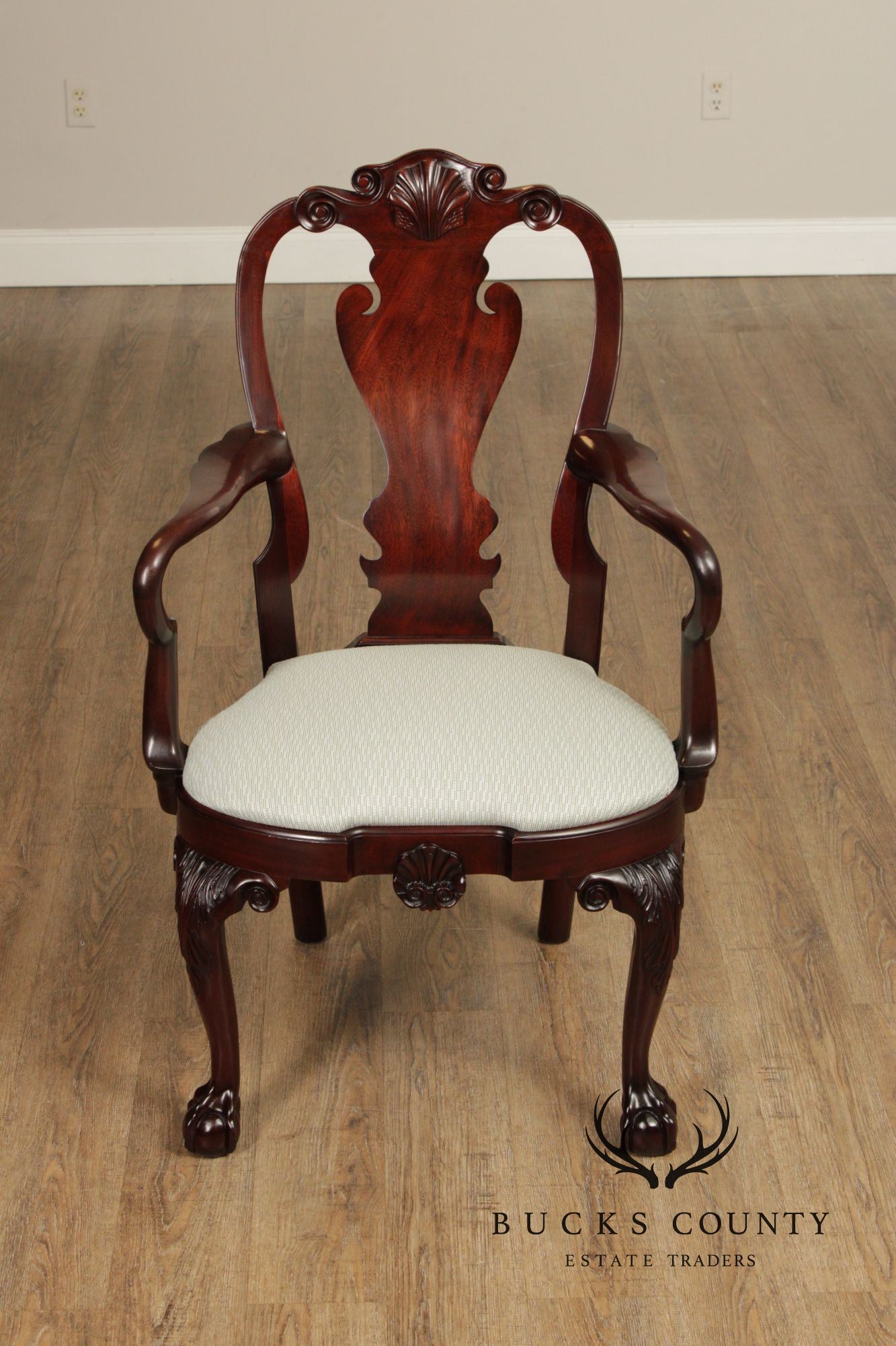Kindel Winterthur Collection Set of Eight Mahogany Dining Chairs
