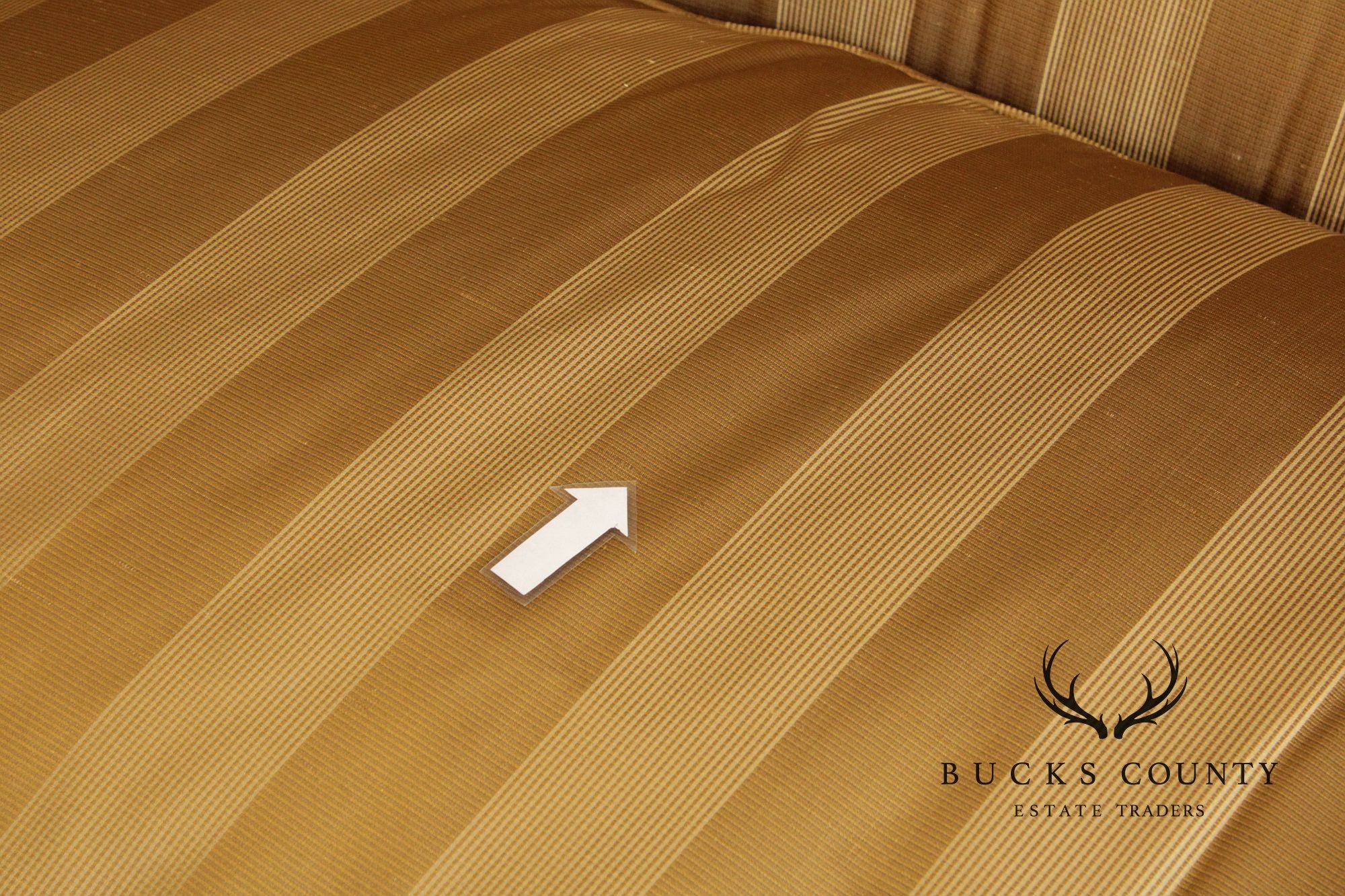 TRS Furniture Inc. Custom Upholstered Curved Back Sofa