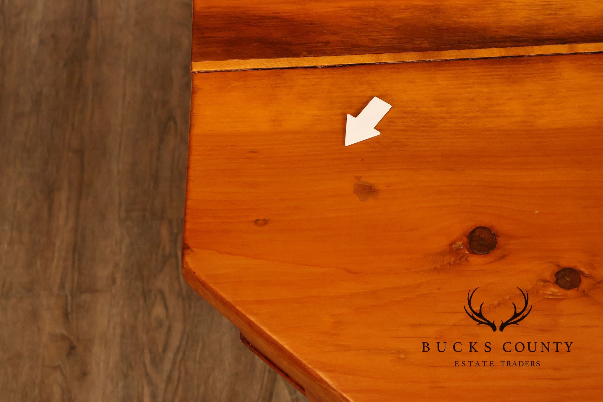 Antique Continental Pine Octagonal Rent Table