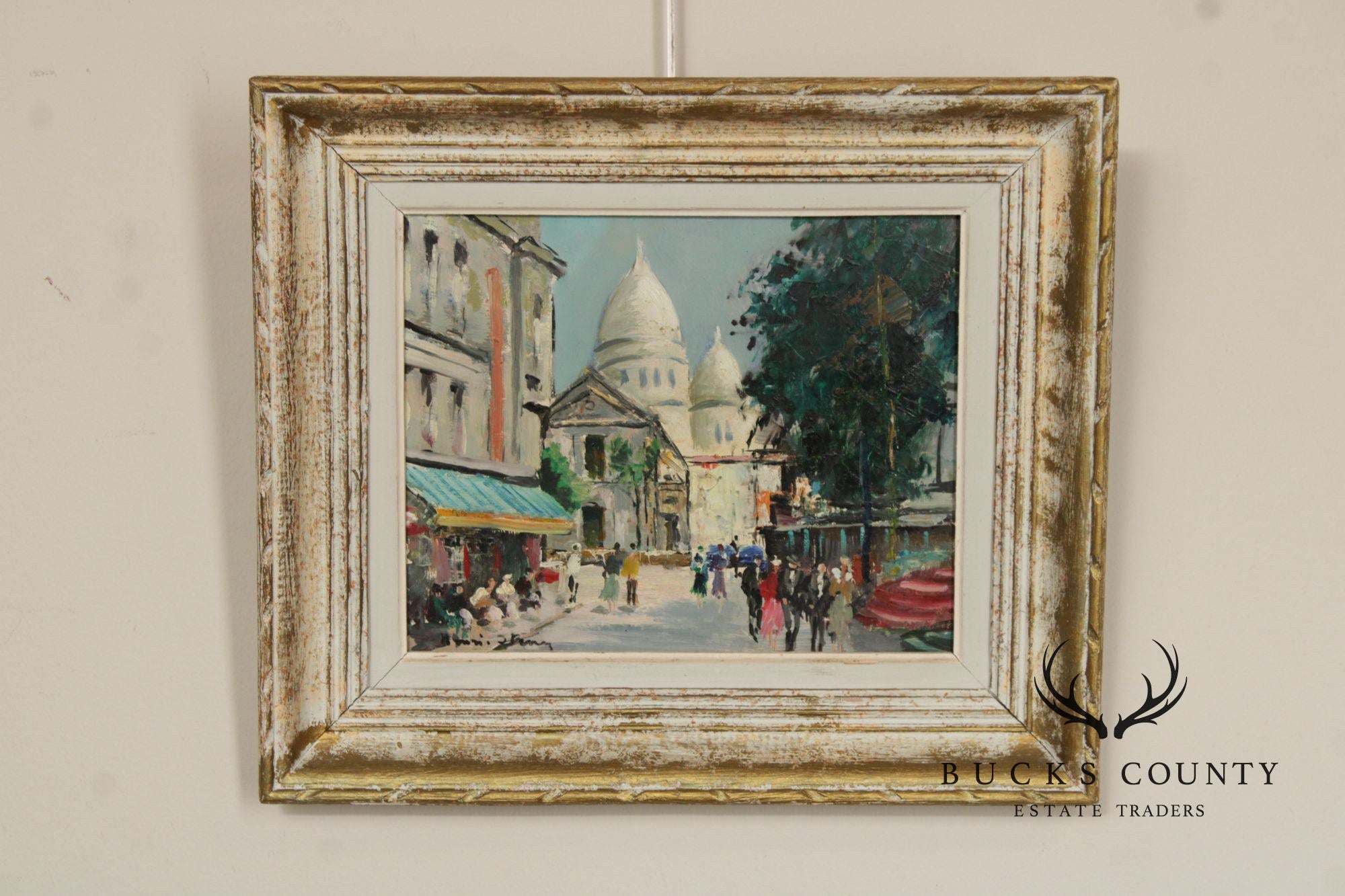 Henri Stenn Pair Of Framed Paintings, Place Du Tertre & Montmartre
