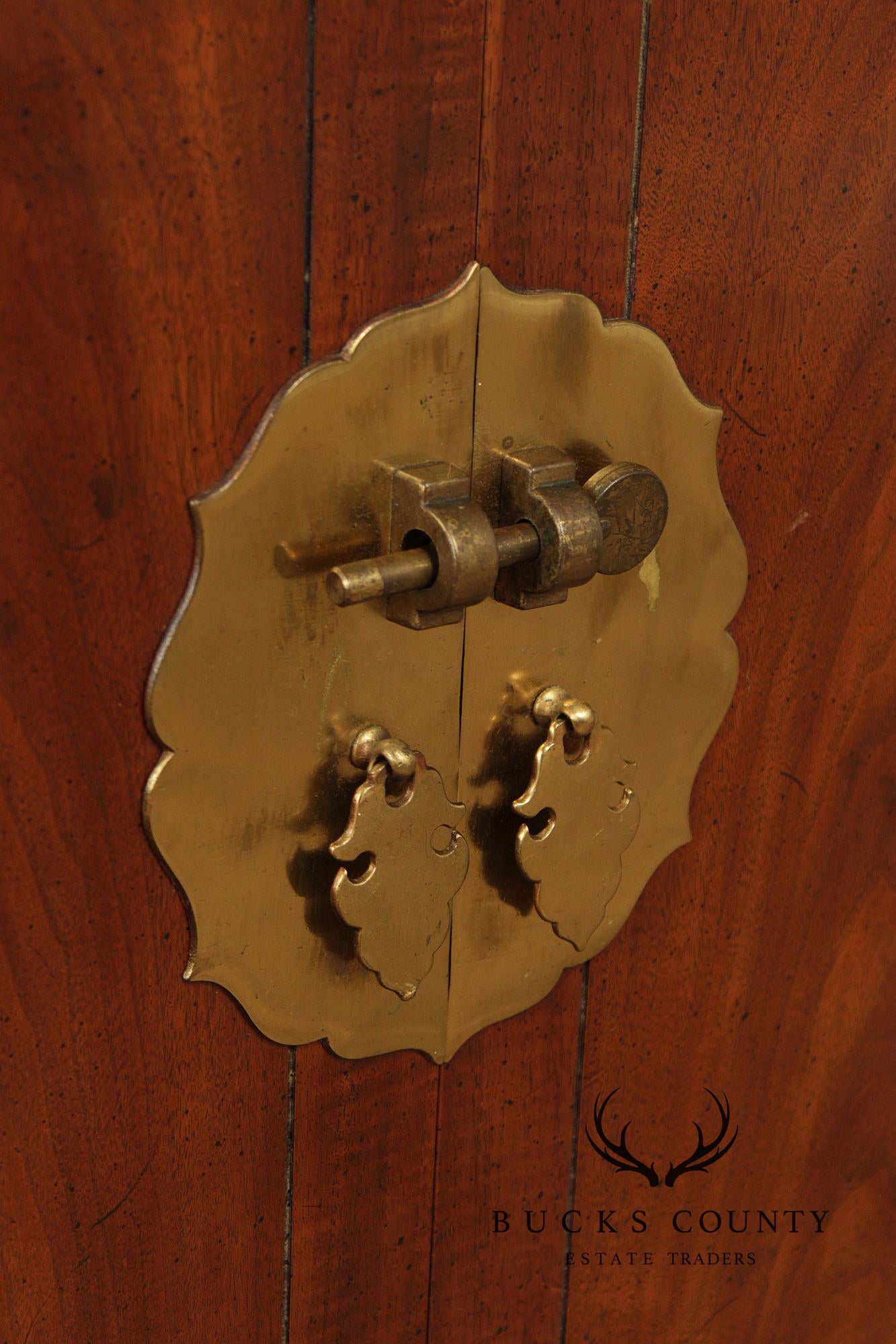 Henredon Chinoiserie Style Mahogany Triple Dresser