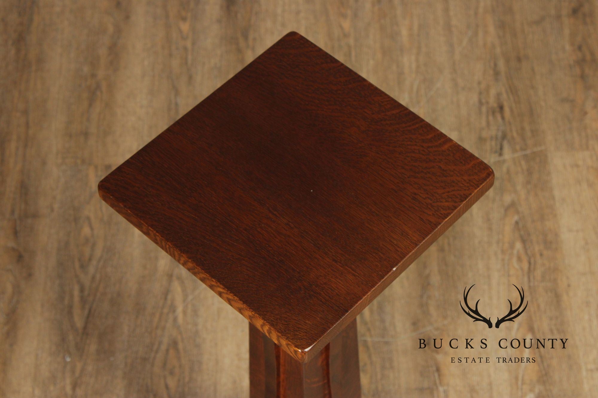 Stickley Mission Collection Oak Pedestal