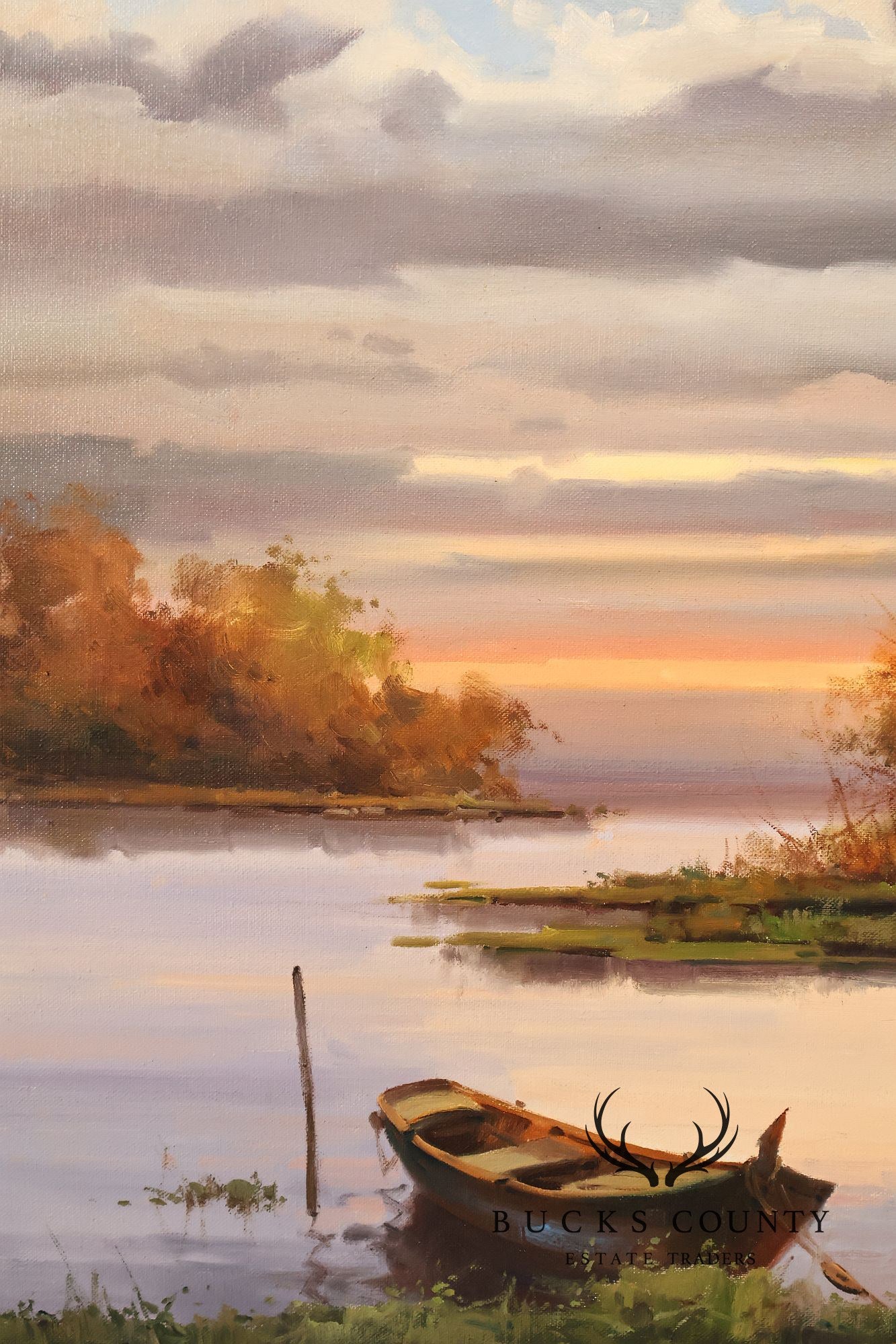 Salvador Caballero Tarde De Pesca Landscape Oil Painting